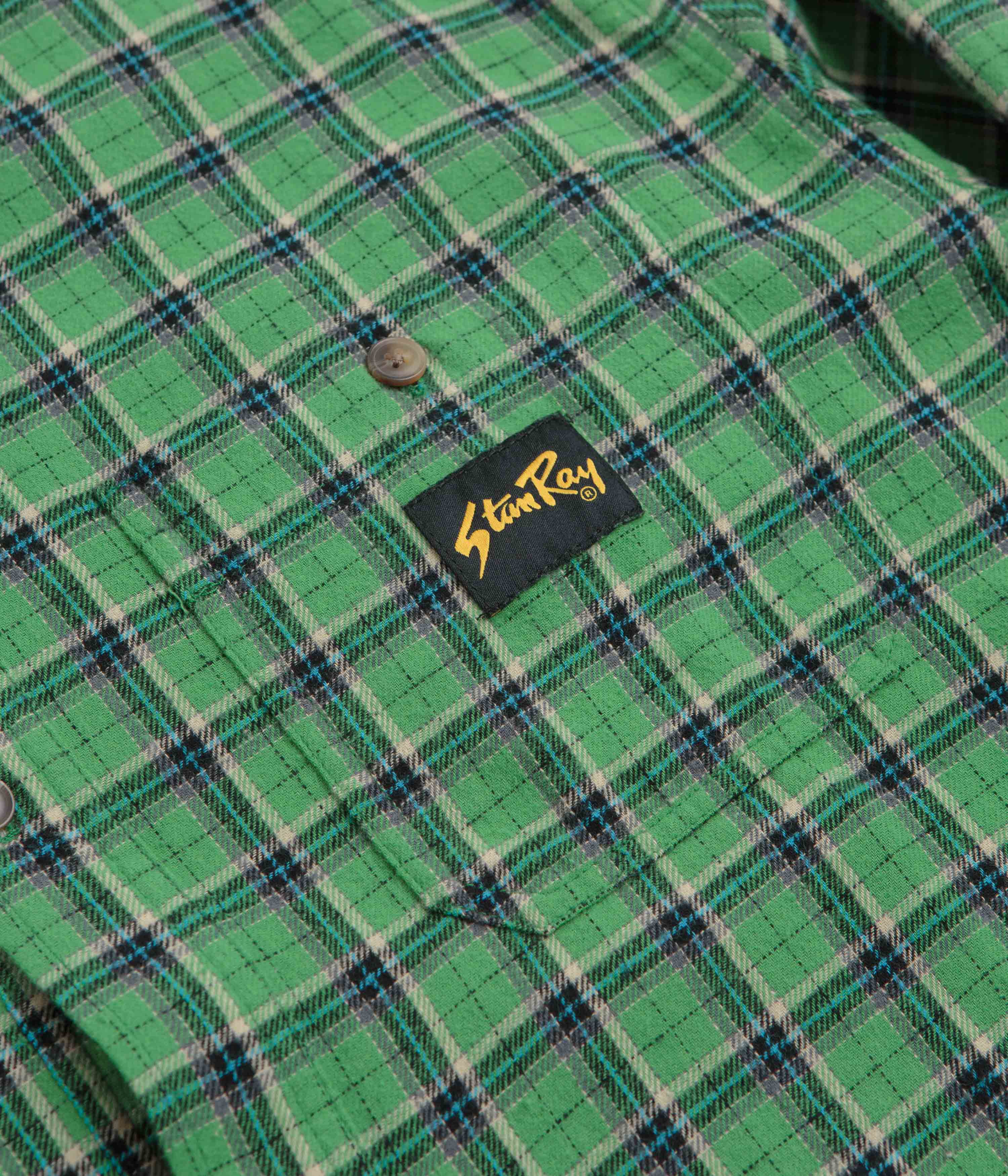 Stan Ray Flannel Shirt - Summer Green Plaid - Image 3