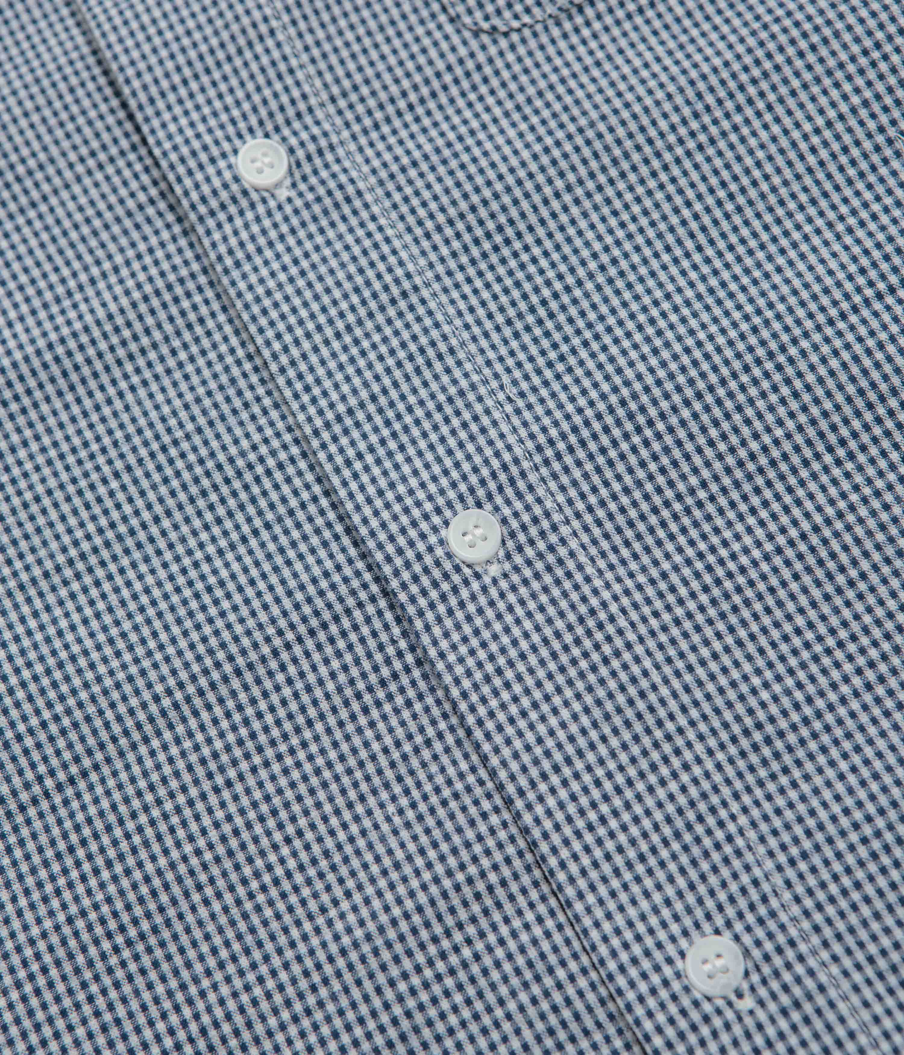 Stan Ray Flannel Short Sleeve Shirt - Blue Gingham - Image 4