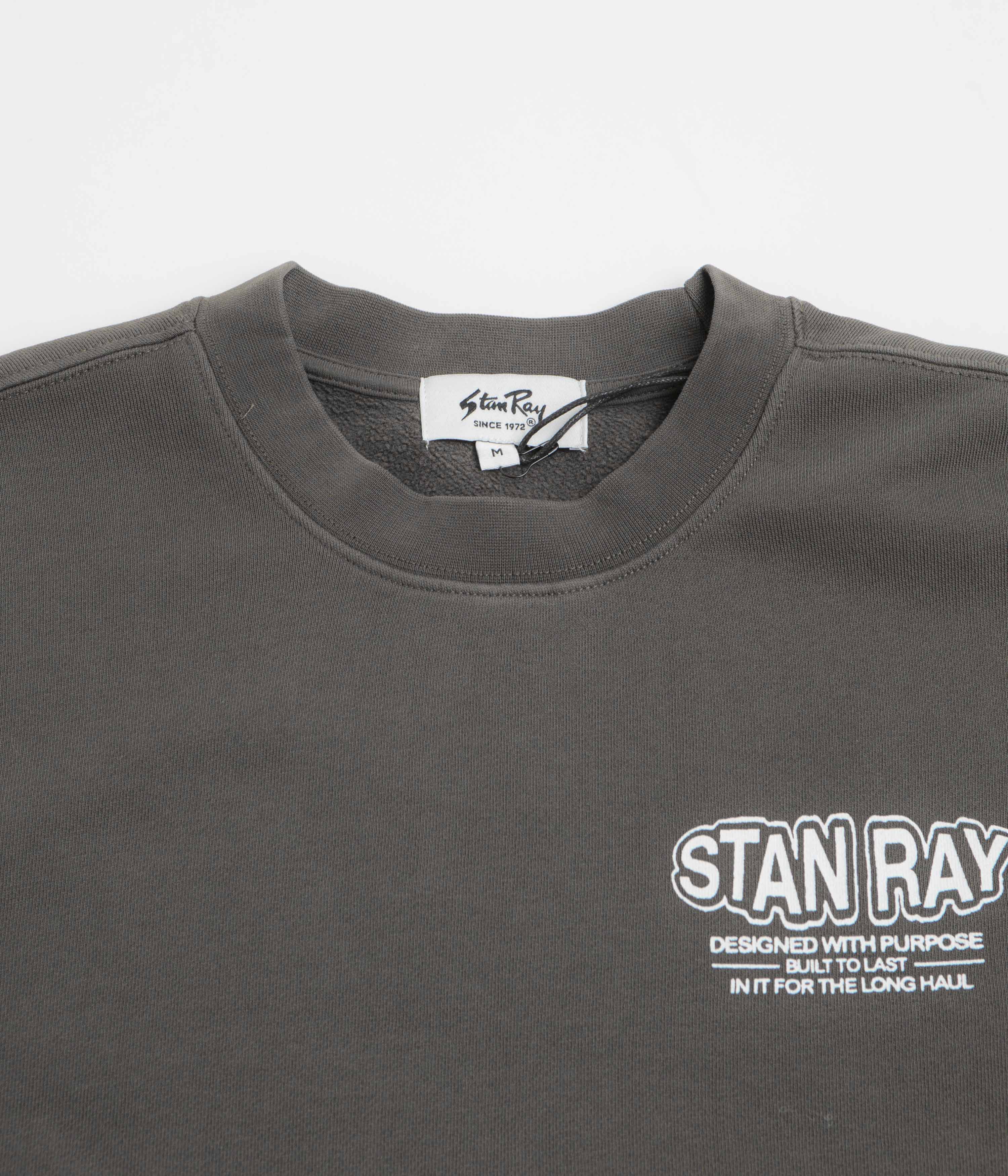 Stan Ray Long Haul Crewneck Sweatshirt - Washed Black - Image 3