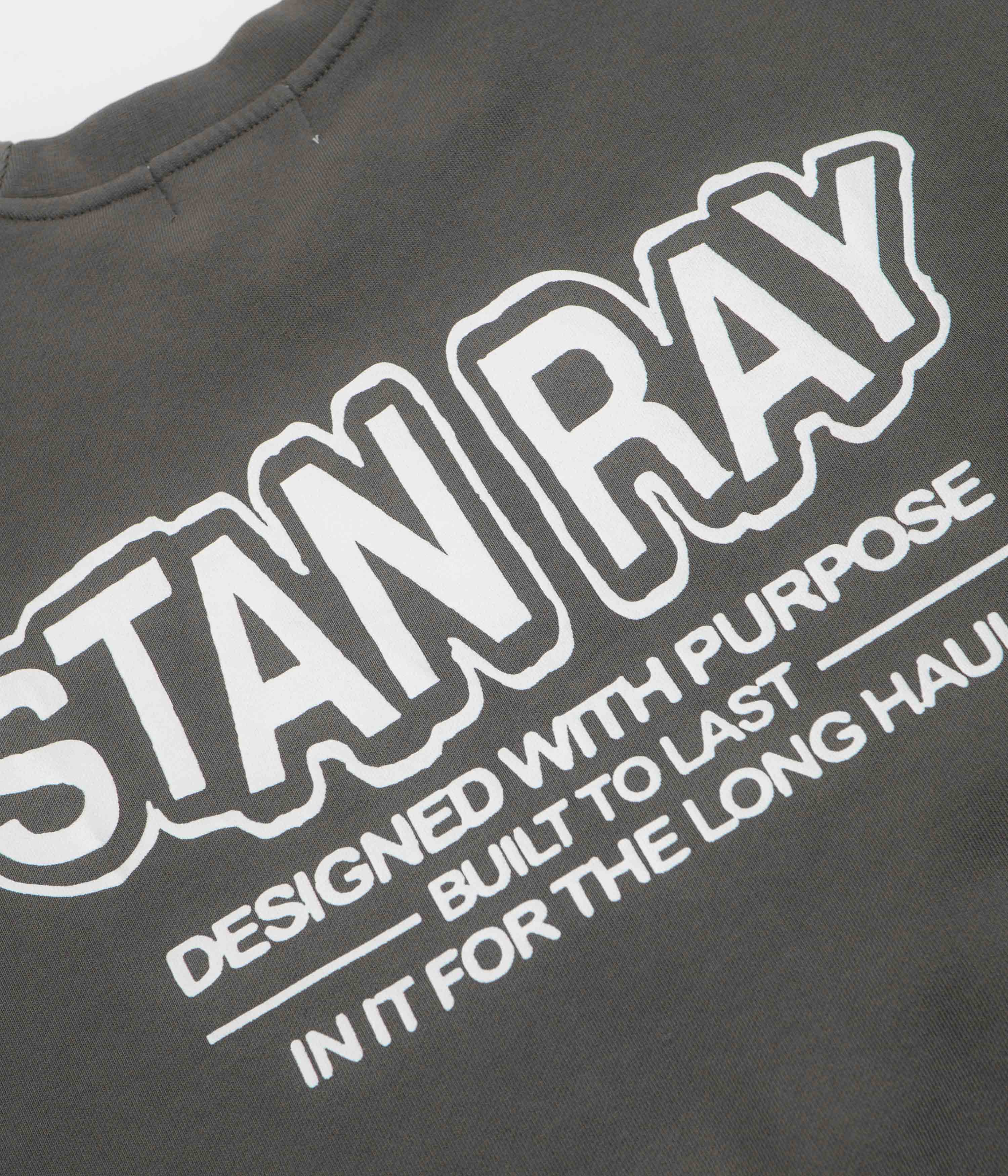Stan Ray Long Haul Crewneck Sweatshirt - Washed Black - Image 5