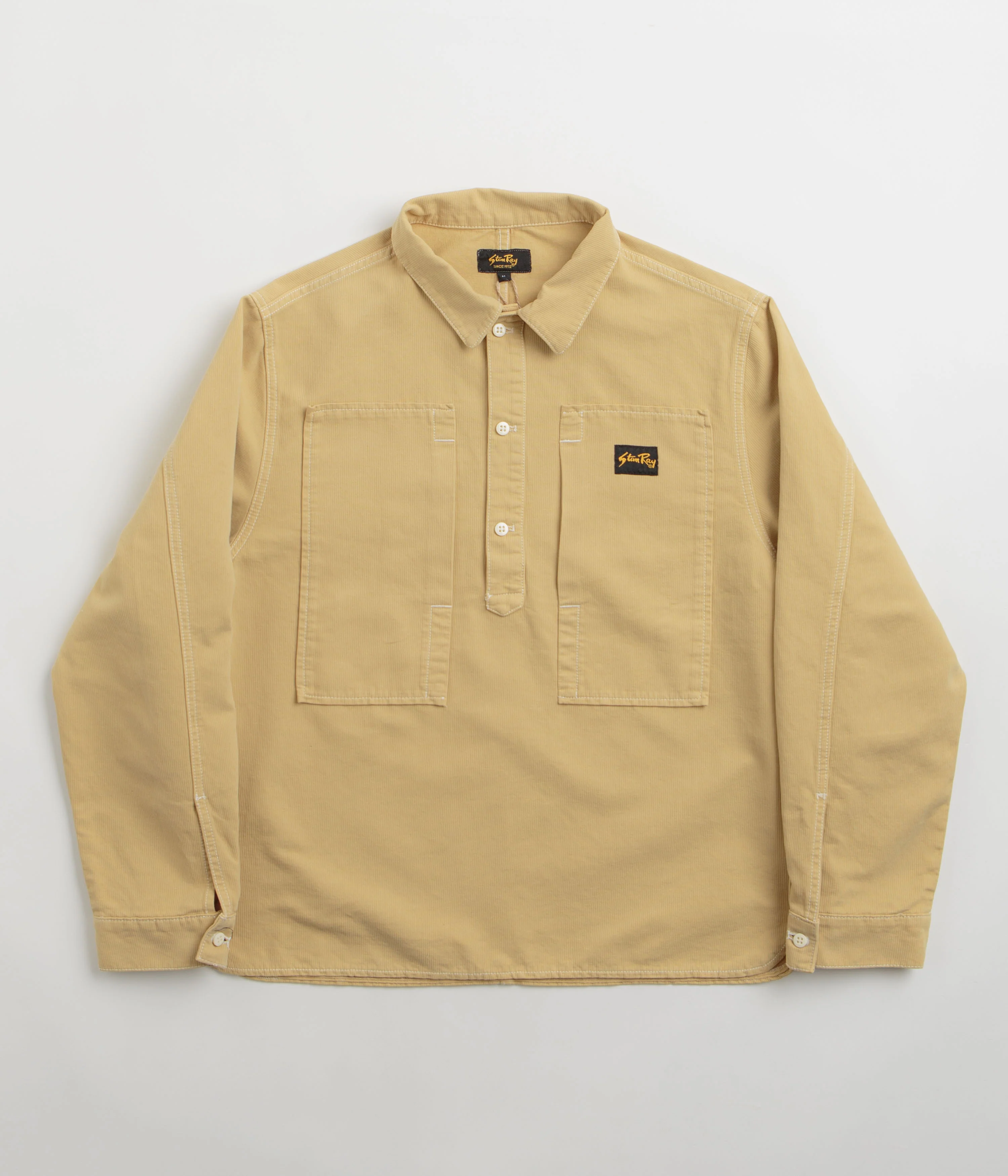 Stan Ray Painters Pop Over Shirt - Khaki Bedford Cord
