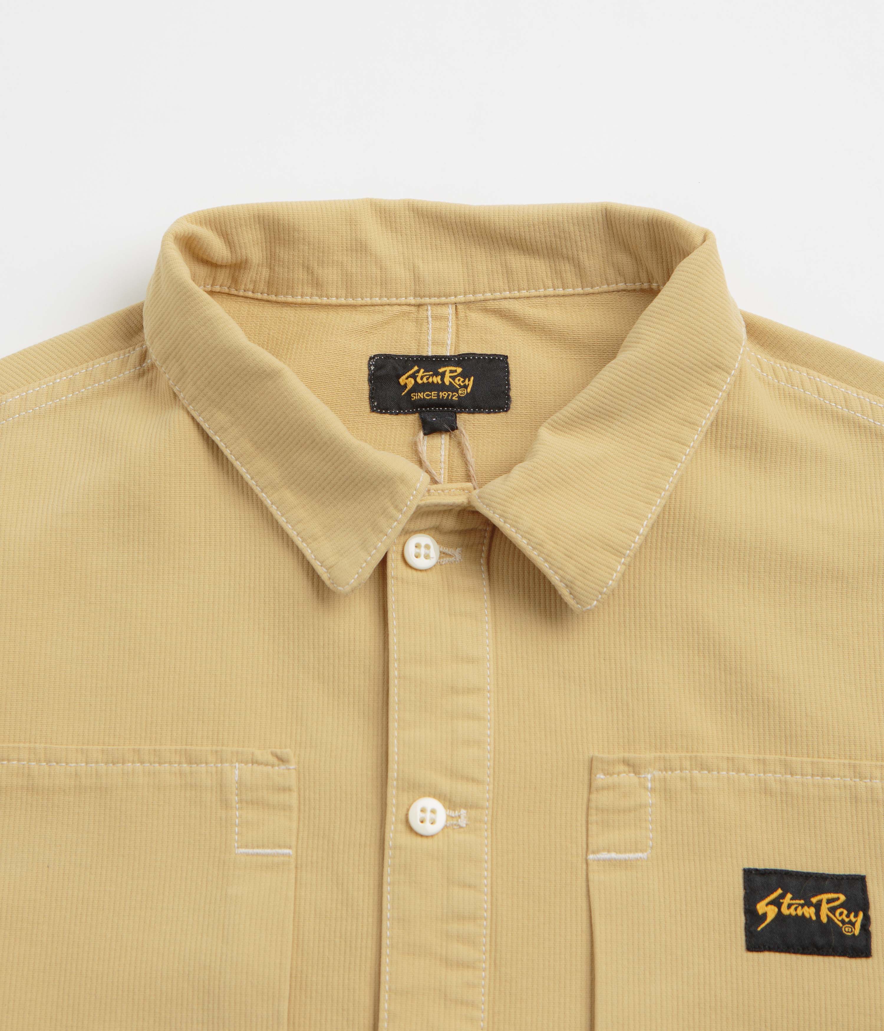 Stan Ray Painters Pop Over Shirt - Khaki Bedford Cord - Image 2