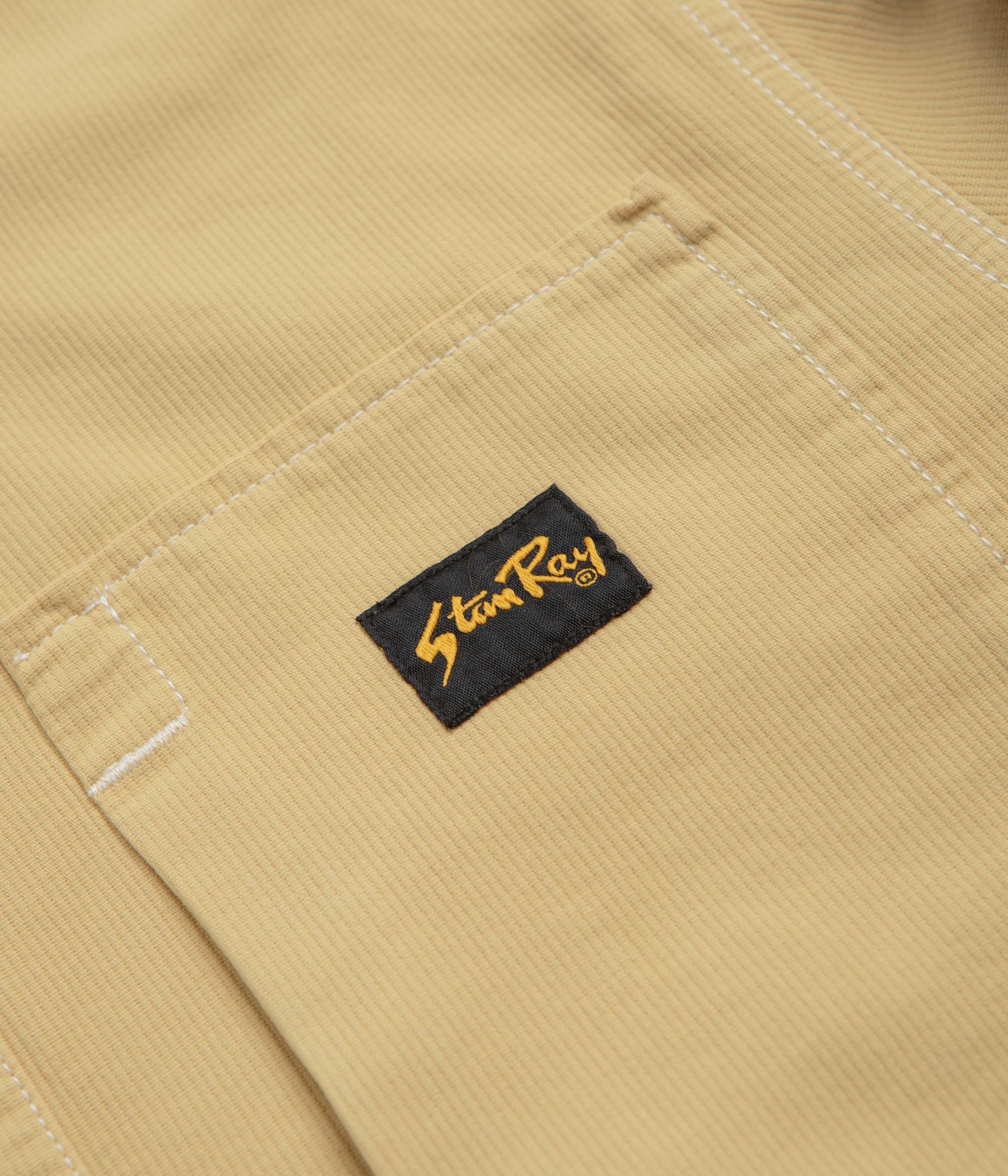 Stan Ray Painters Pop Over Shirt - Khaki Bedford Cord - Image 4