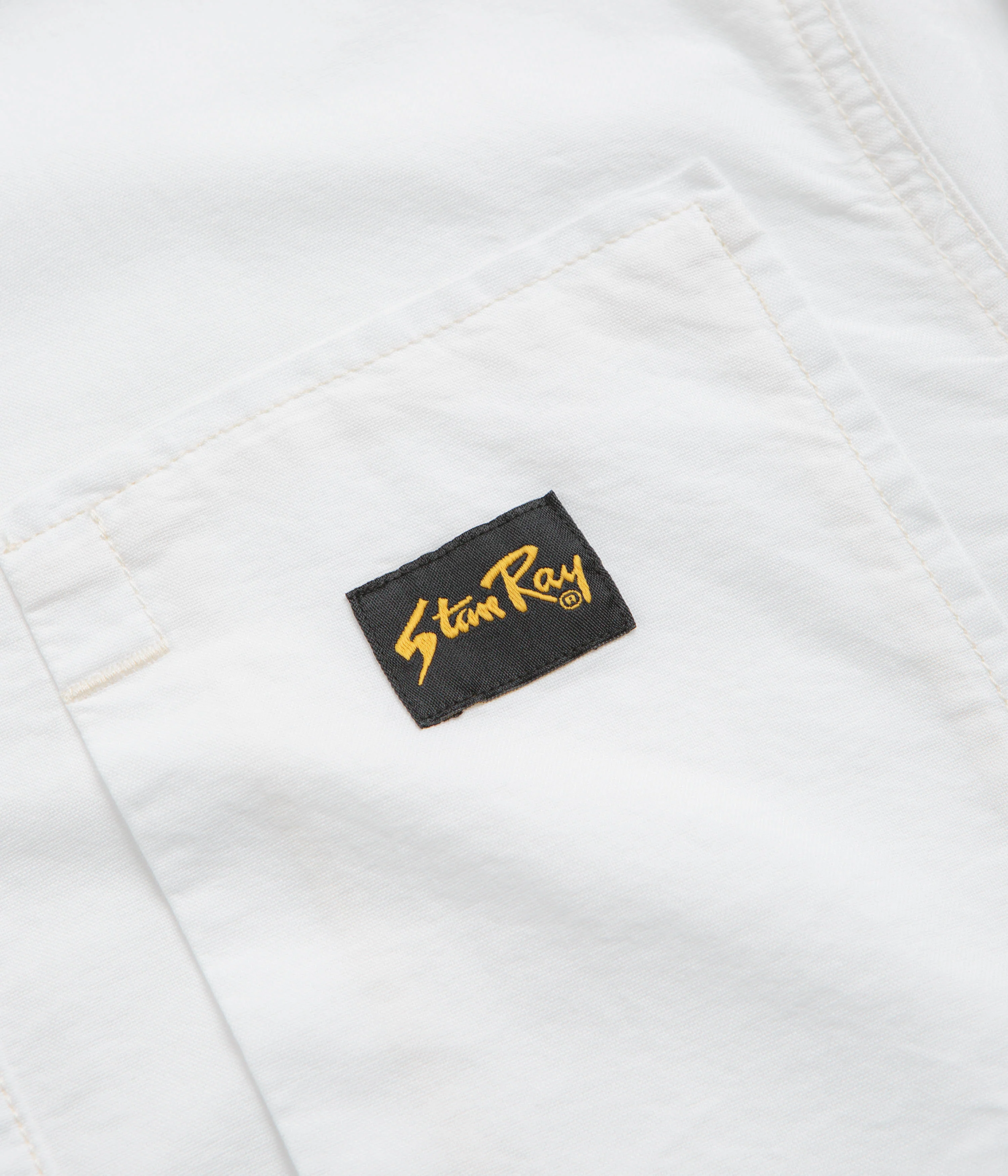 Stan Ray Painters Pop Over Shirt - Natural Cotton Oxford - Image 4