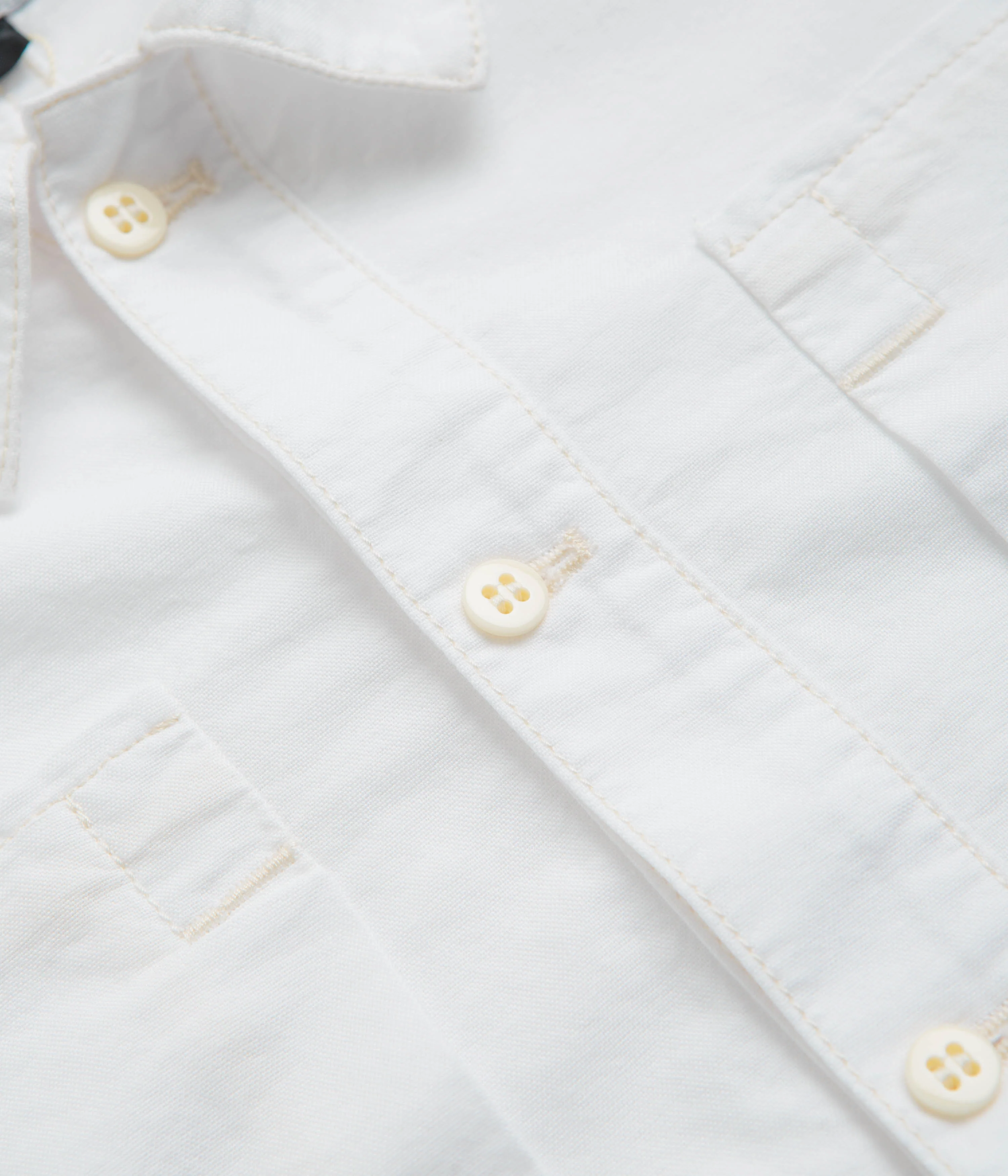 Stan Ray Painters Pop Over Shirt - Natural Cotton Oxford - Image 5