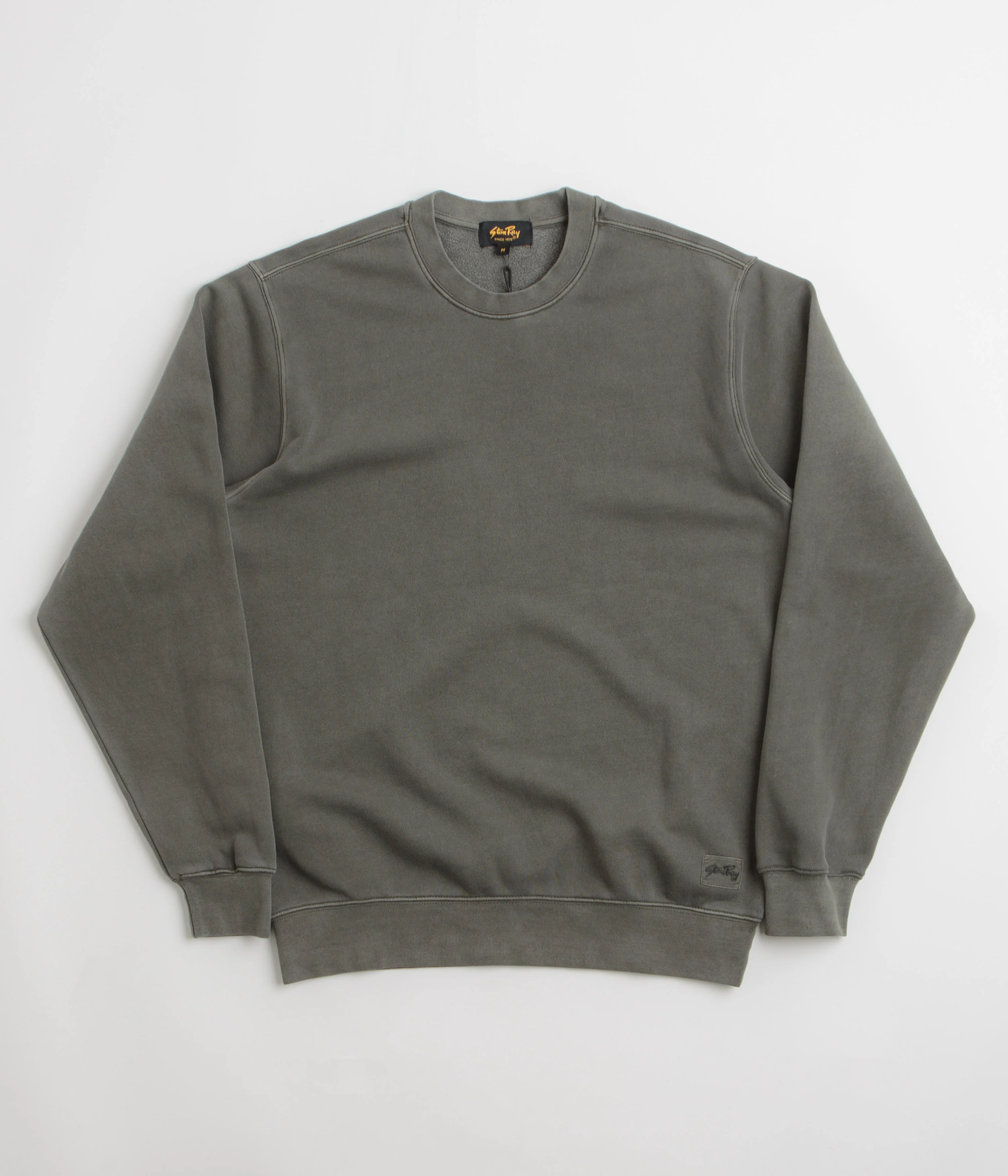 Stan Ray Patch Crewneck Sweatshirt - Washed Black