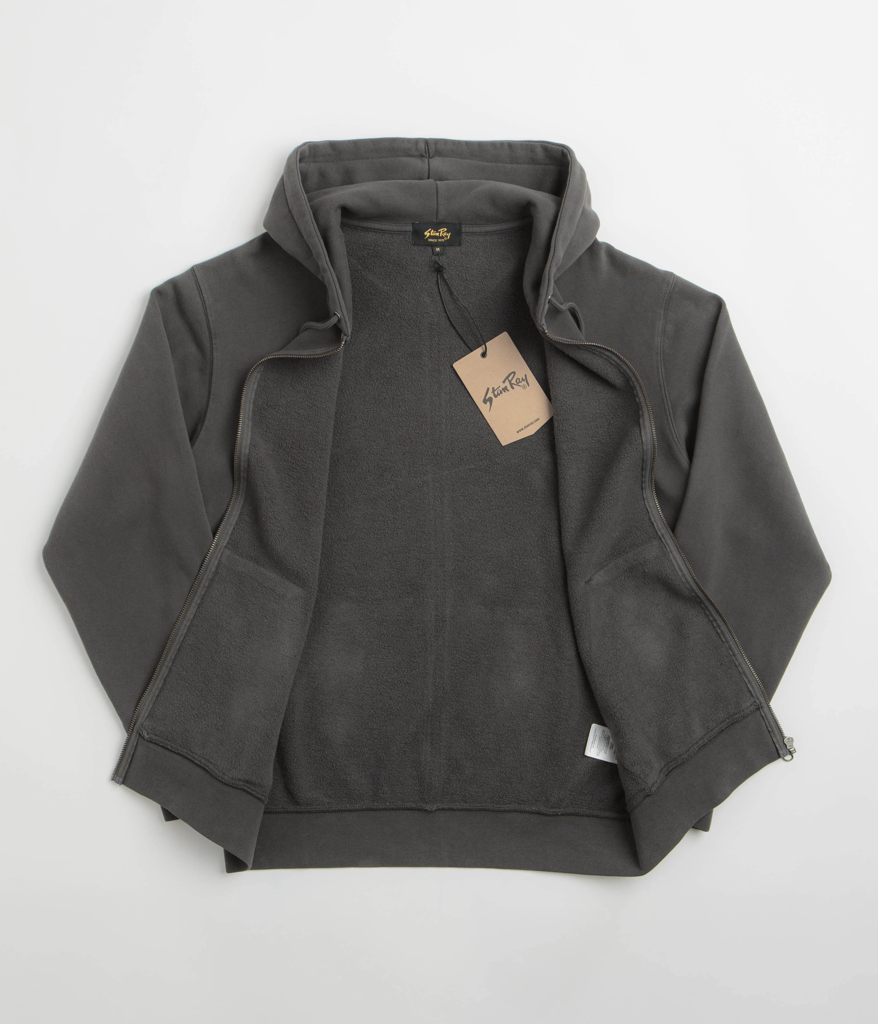 Stan Ray Patch Zip Hoodie - Raven Black - Image 2