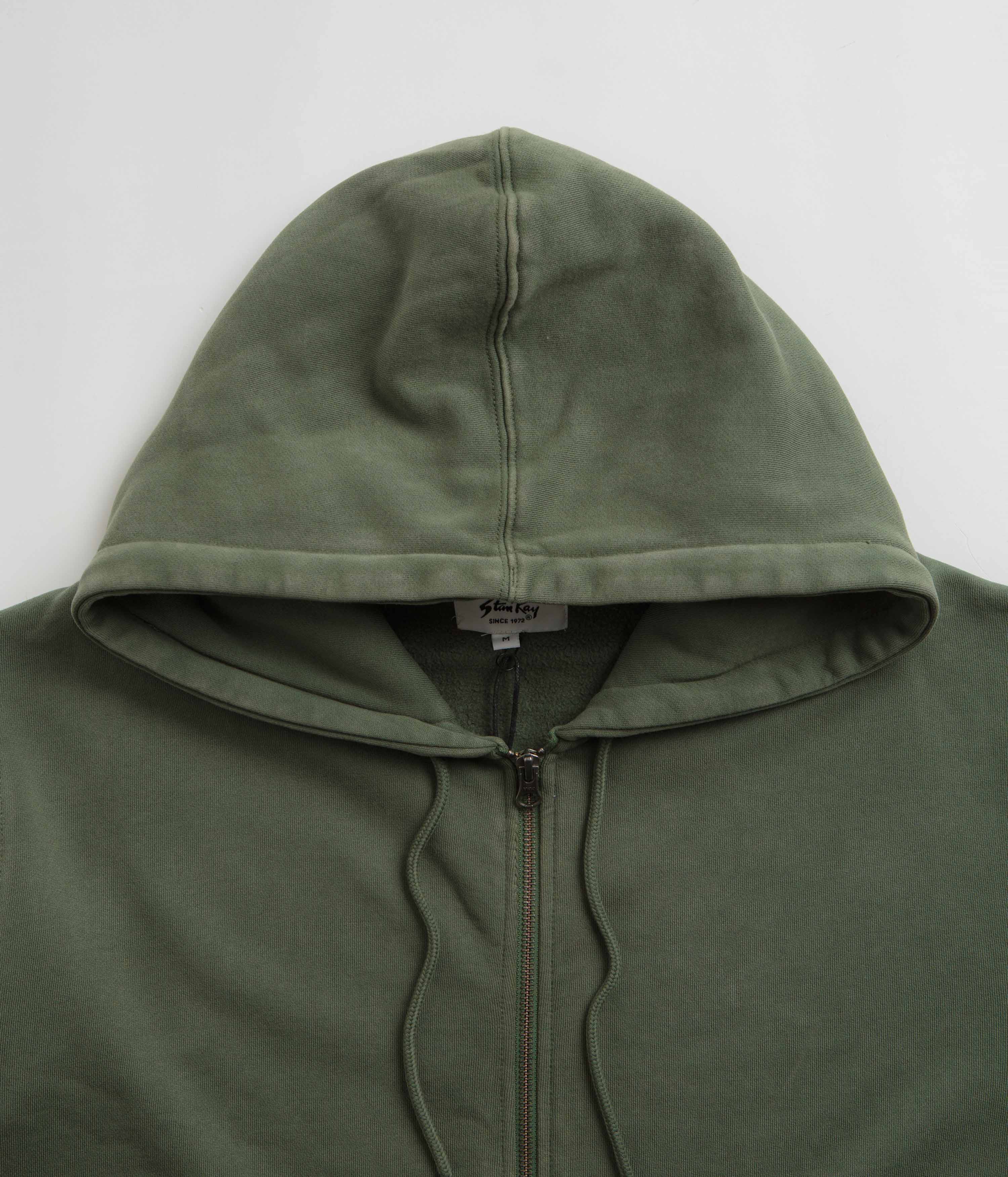 Stan Ray Patch Zip Hoodie - Washed Green - Image 4