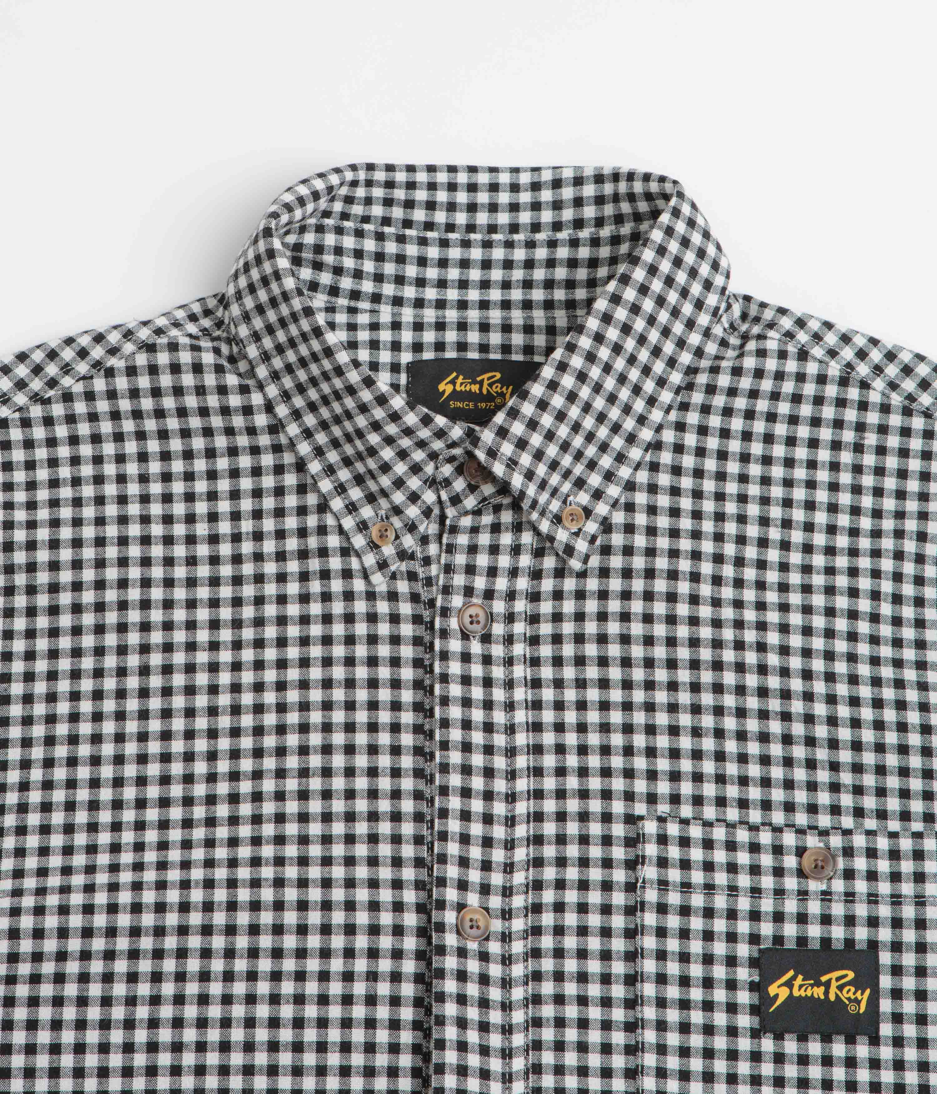 Stan Ray Short Sleeve Flannel Shirt - Shale Check - Image 2