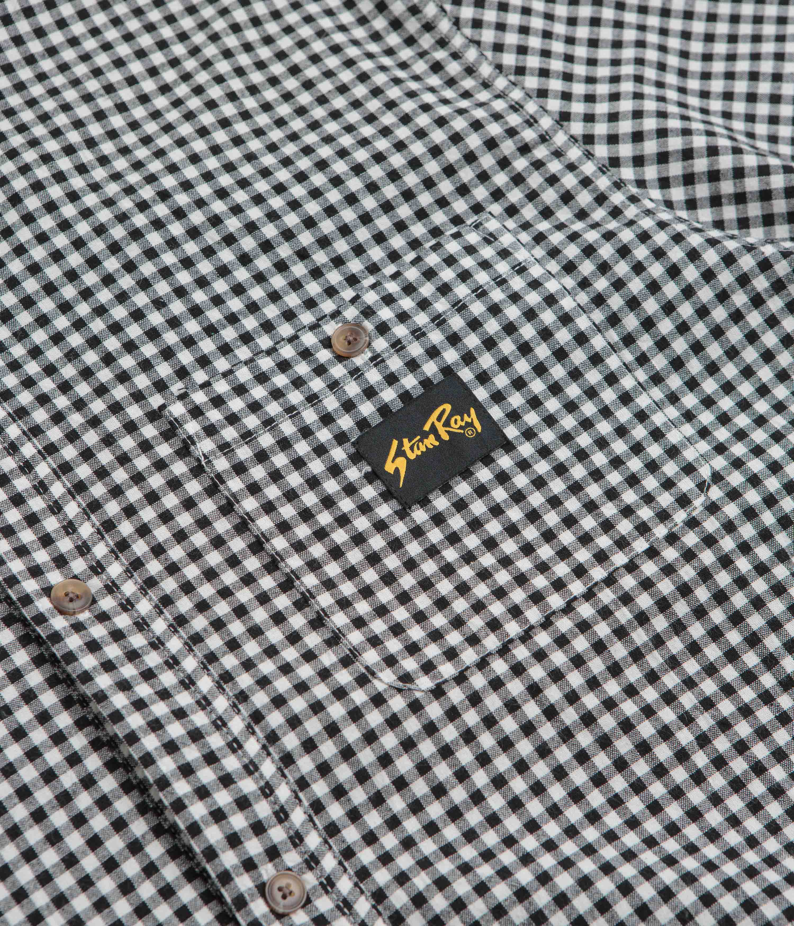 Stan Ray Short Sleeve Flannel Shirt - Shale Check - Image 3