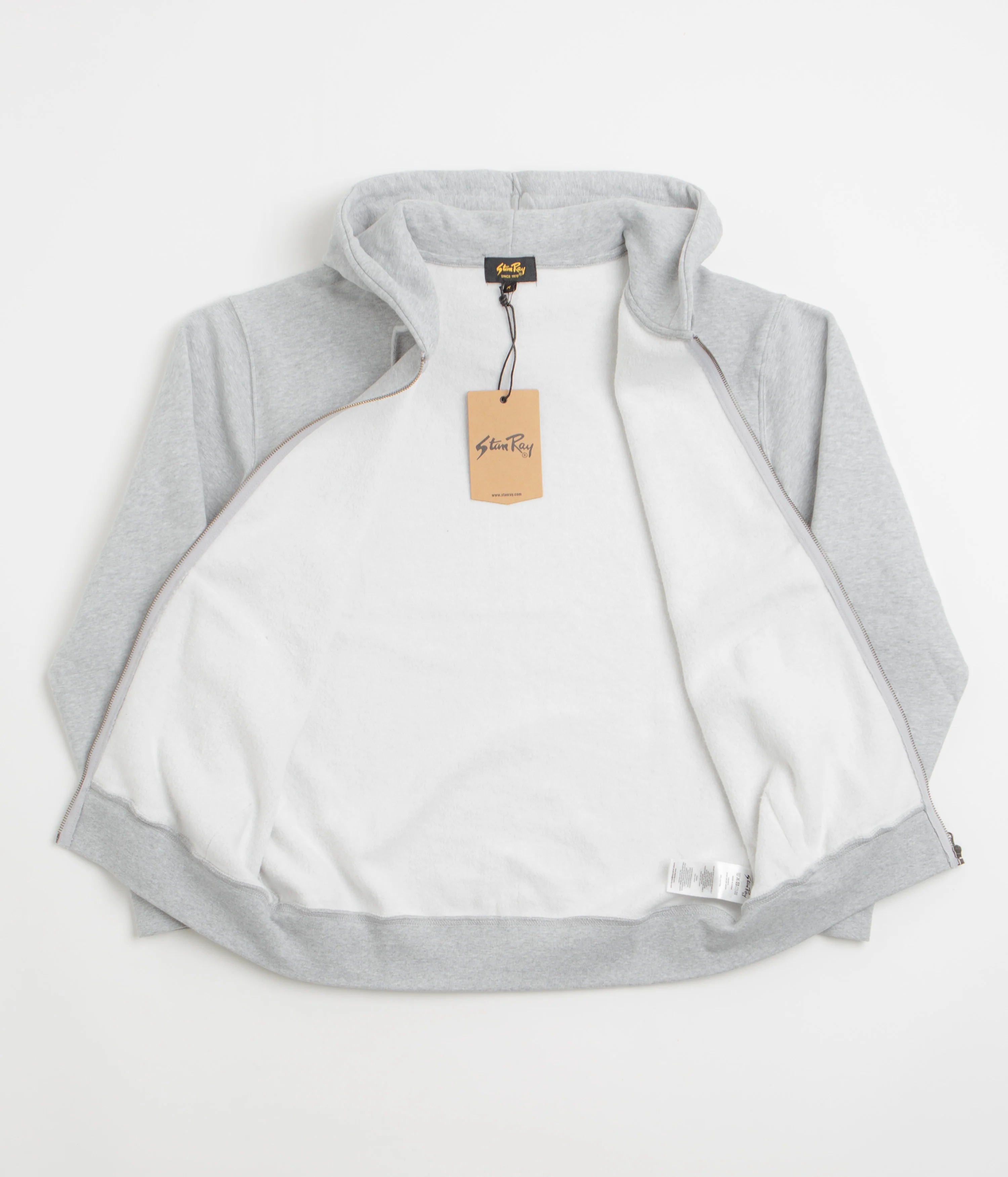 Stan Ray Stan OG Full Zip Hoodie - Grey Heather - Image 2