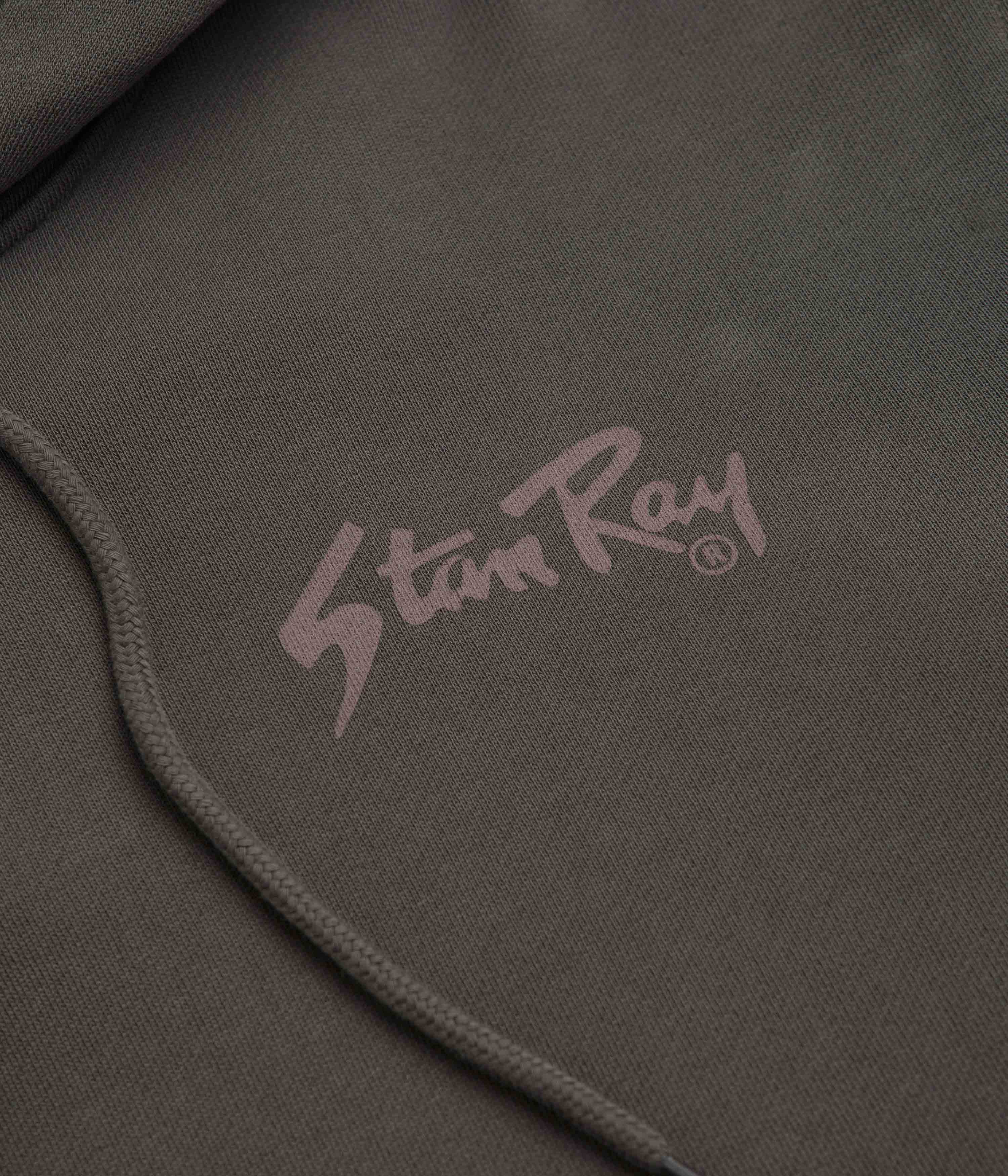 Stan Ray Stan OG Hoodie - Washed Black Ink / Peyote - Image 4