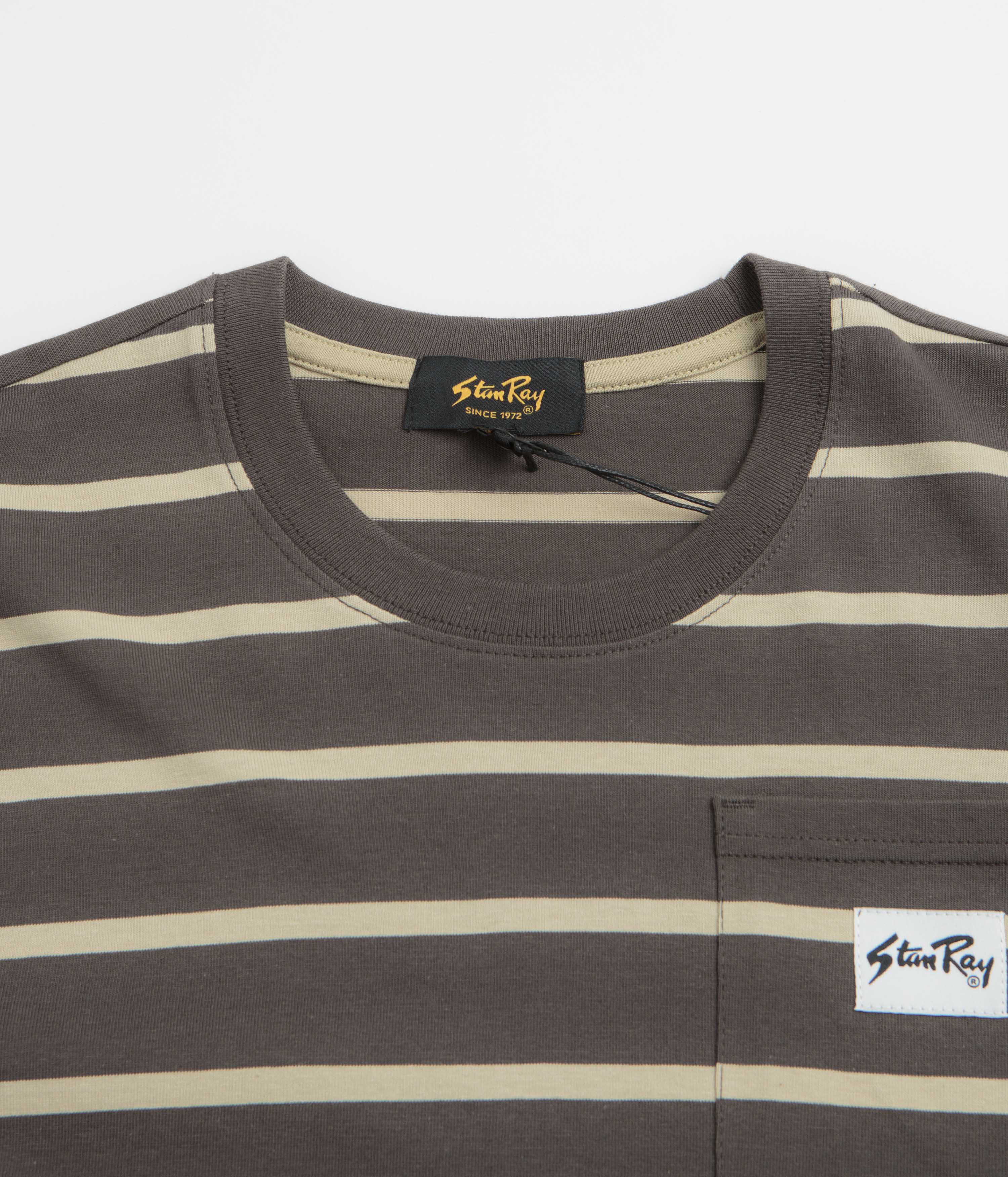 Stan Ray Stripe T-Shirt - Raven / Eucalyptus - Image 2