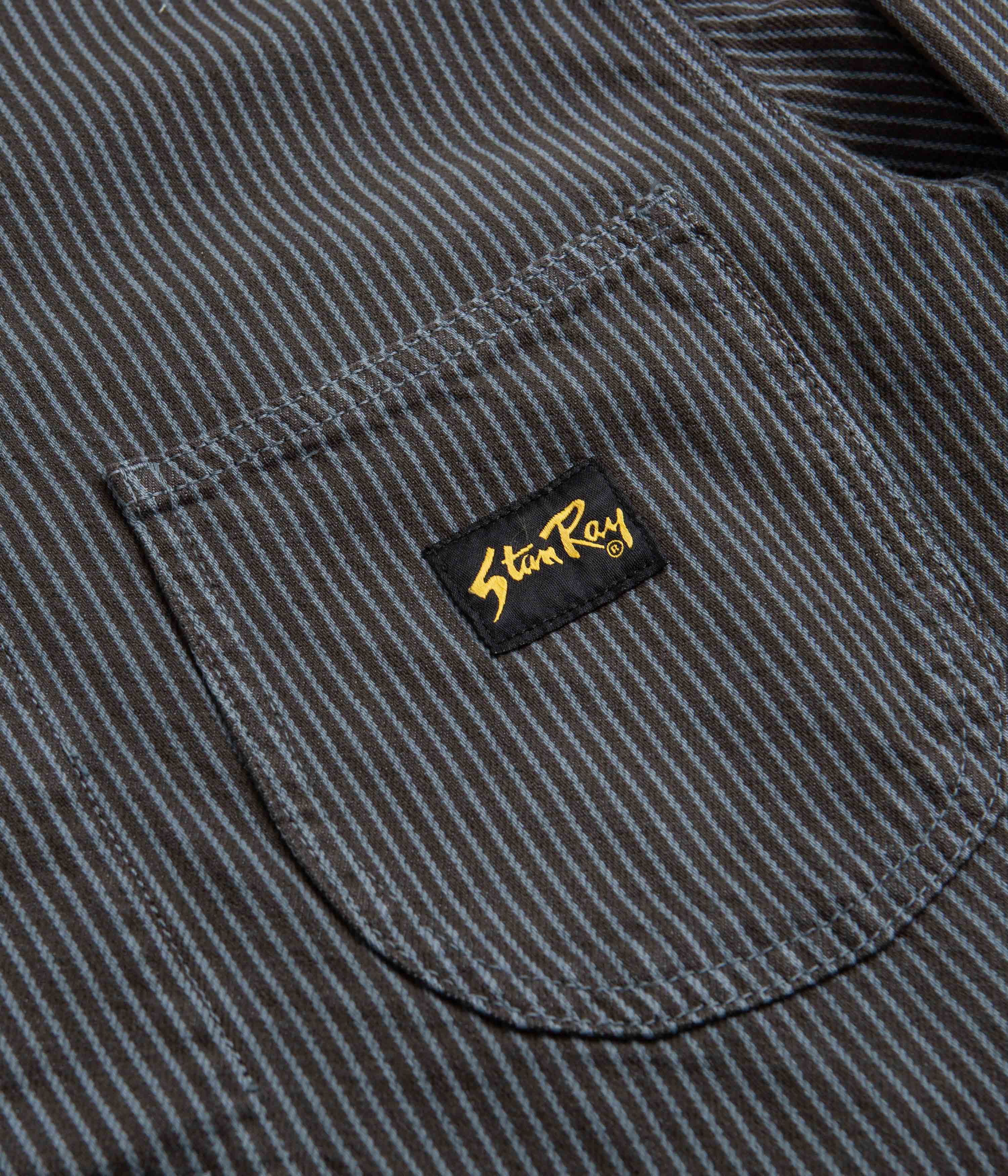 Stan Ray Unlined Coverall Jacket - Black Overdye Hickory - Image 3