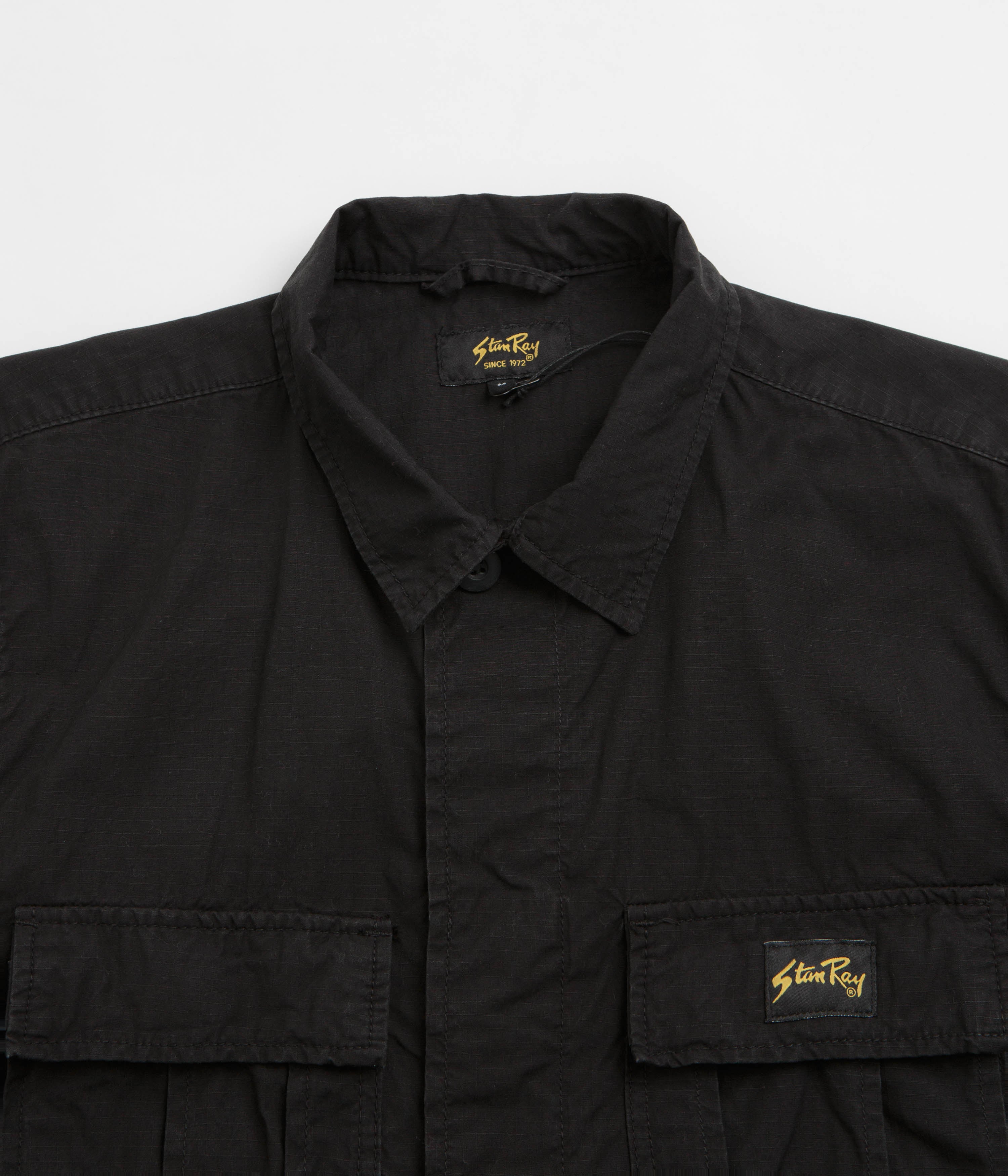 Stan Ray Utility Jacket - Black Ripstop - Image 4
