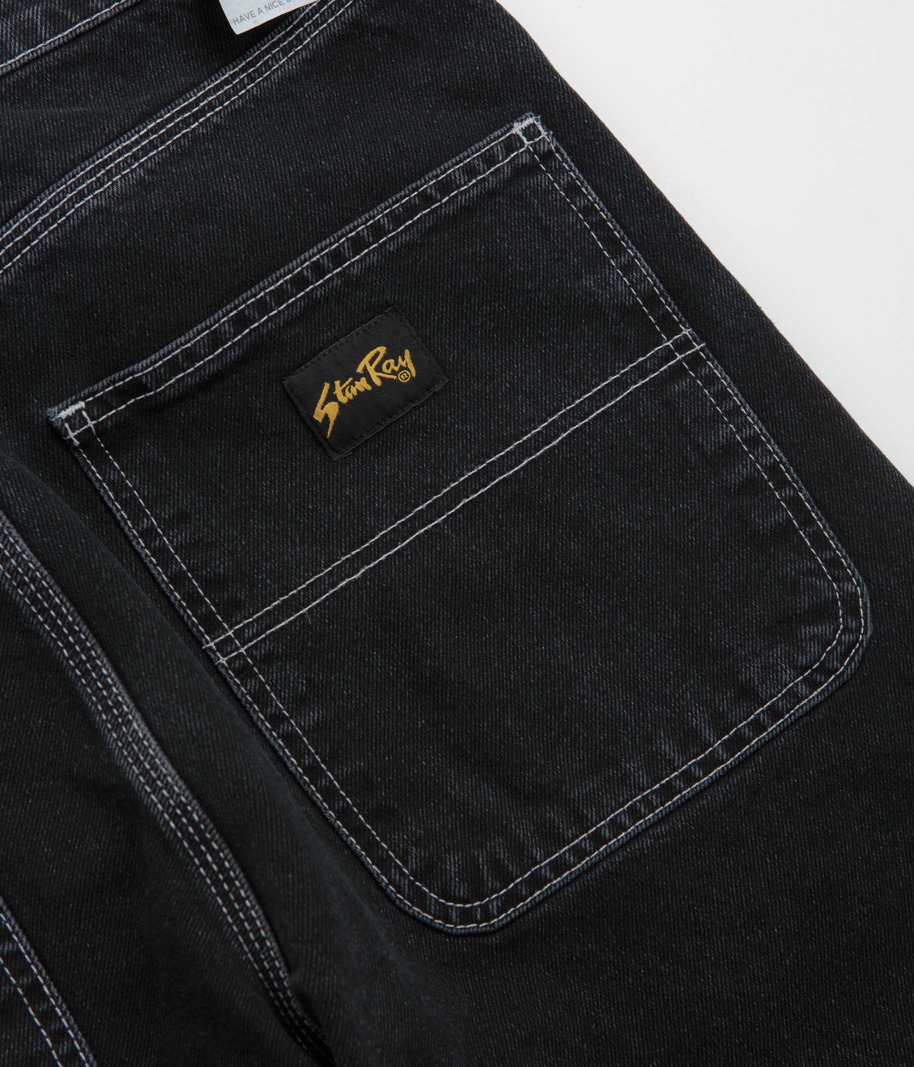 Stan Ray Wide 5 Pants - Black Stone Denim - Image 7