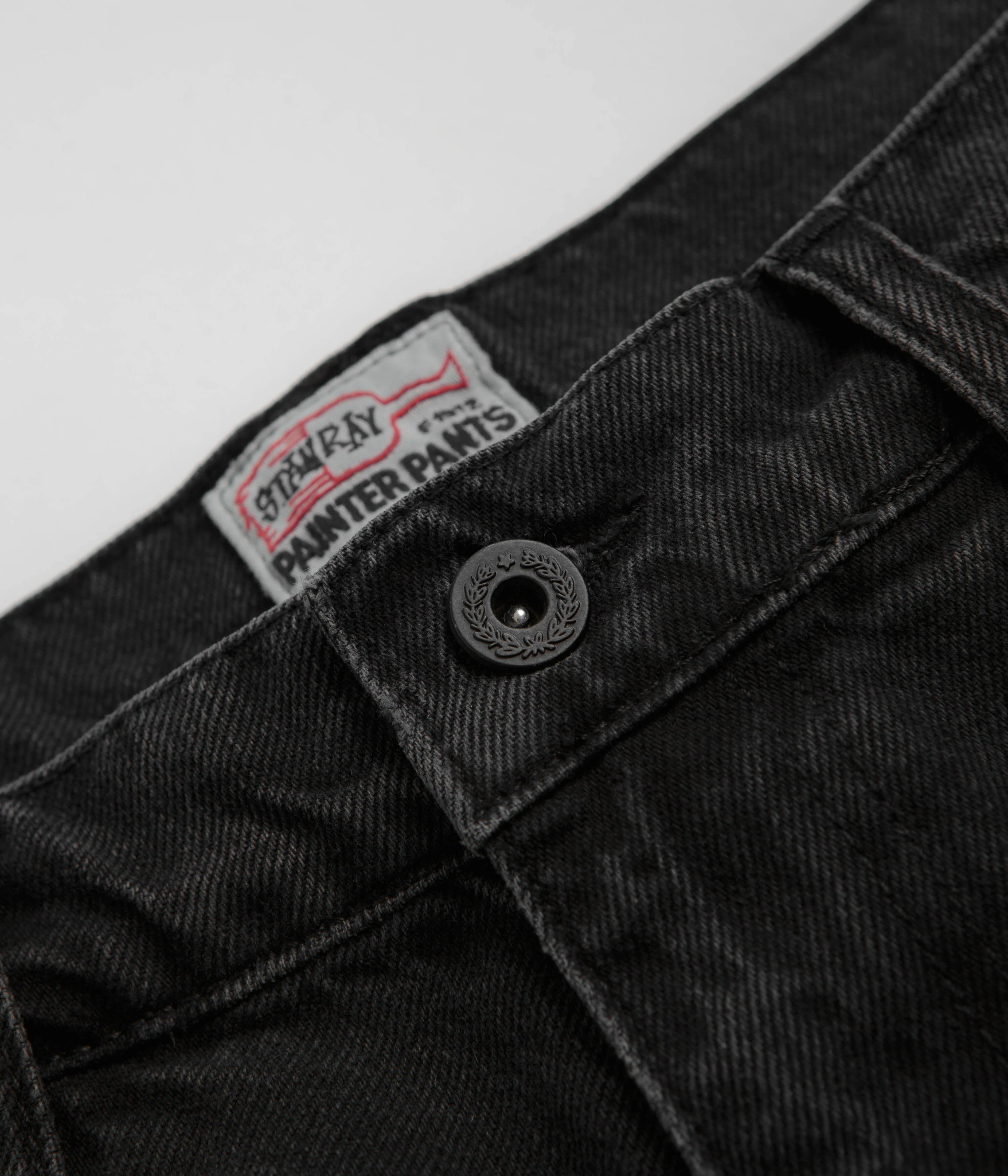 Stan Ray Wide 5 Pants - Stonewashed Black Denim - Image 5