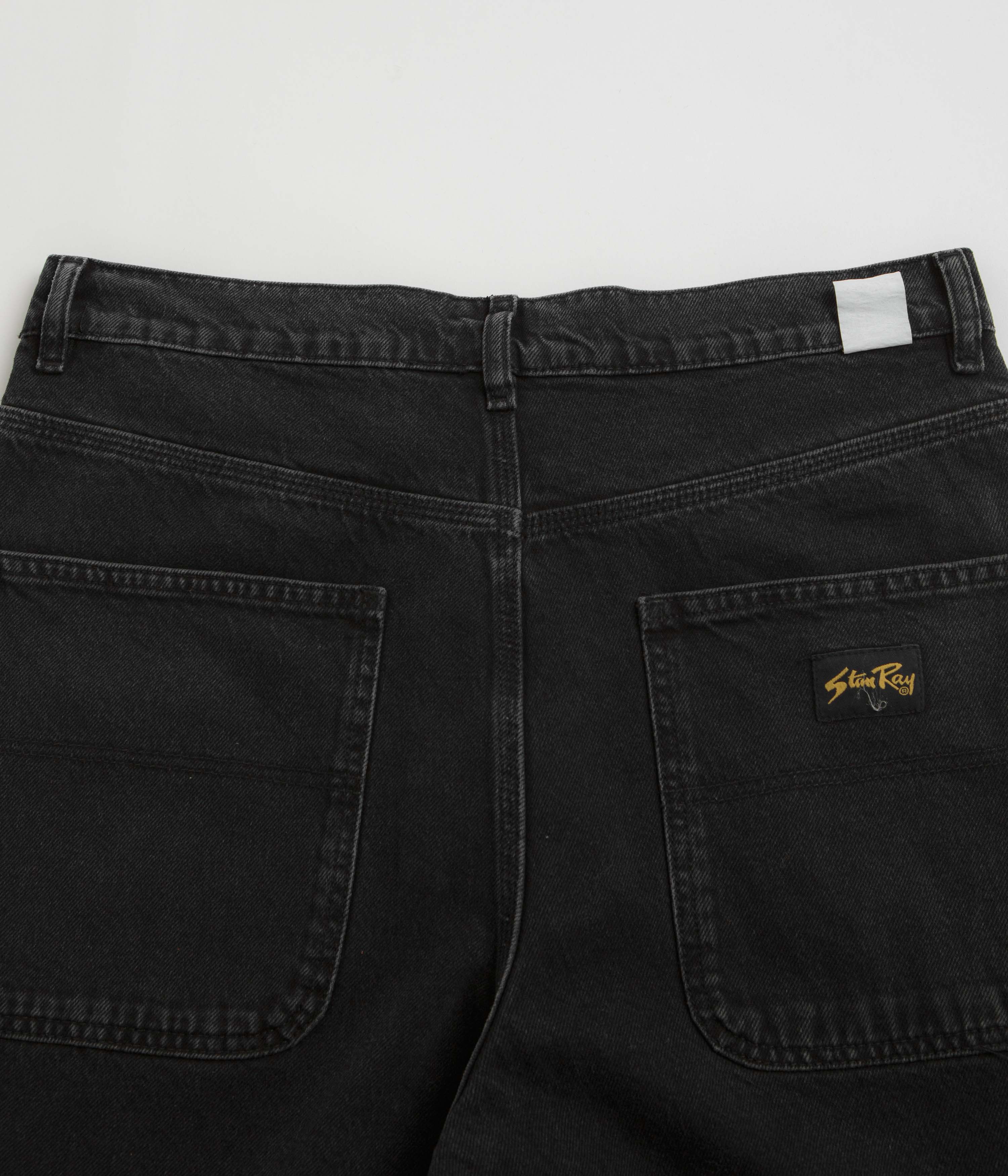 Stan Ray Wide 5 Pants - Stonewashed Black Denim - Image 7