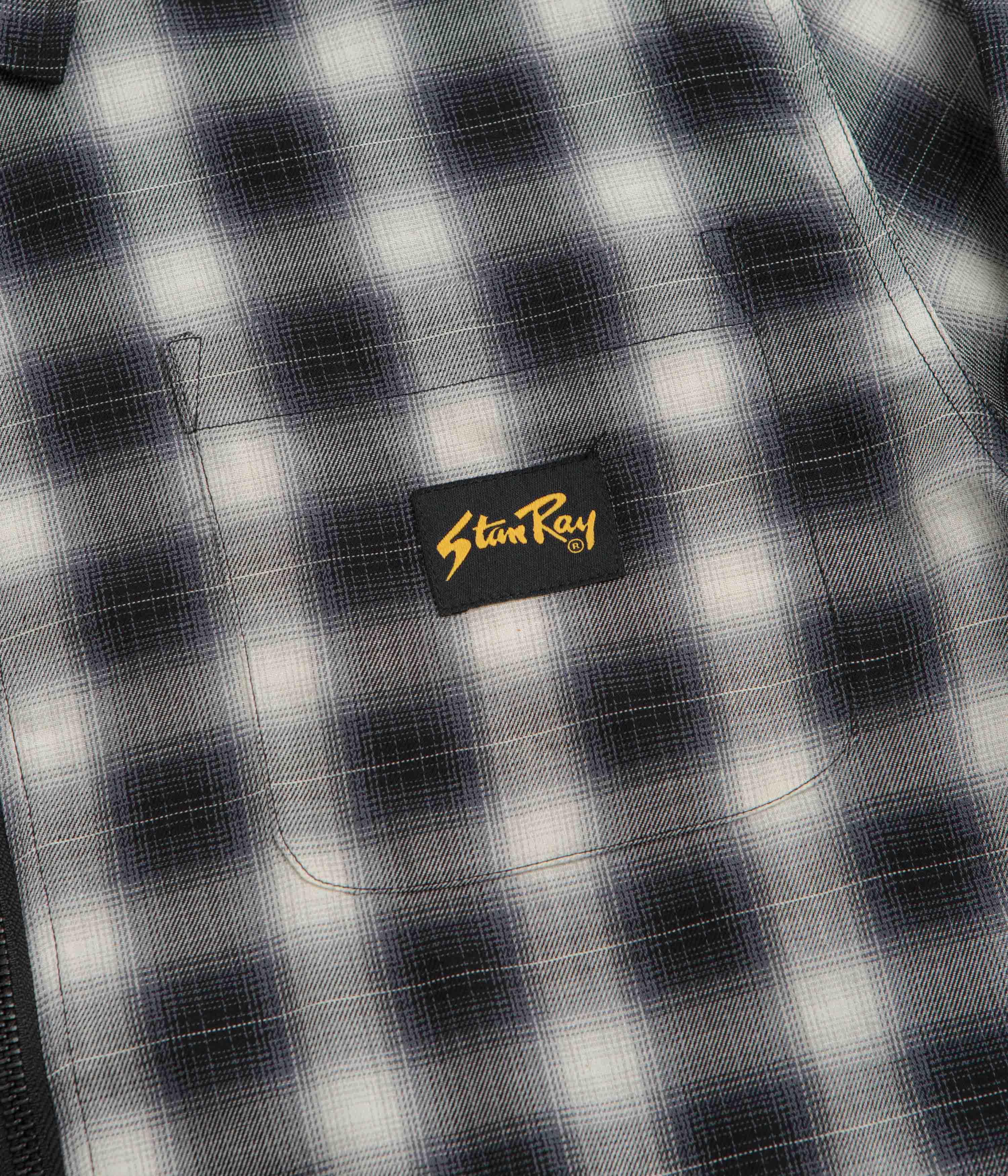 Stan Ray Zip Shirt - Black Check - Image 5