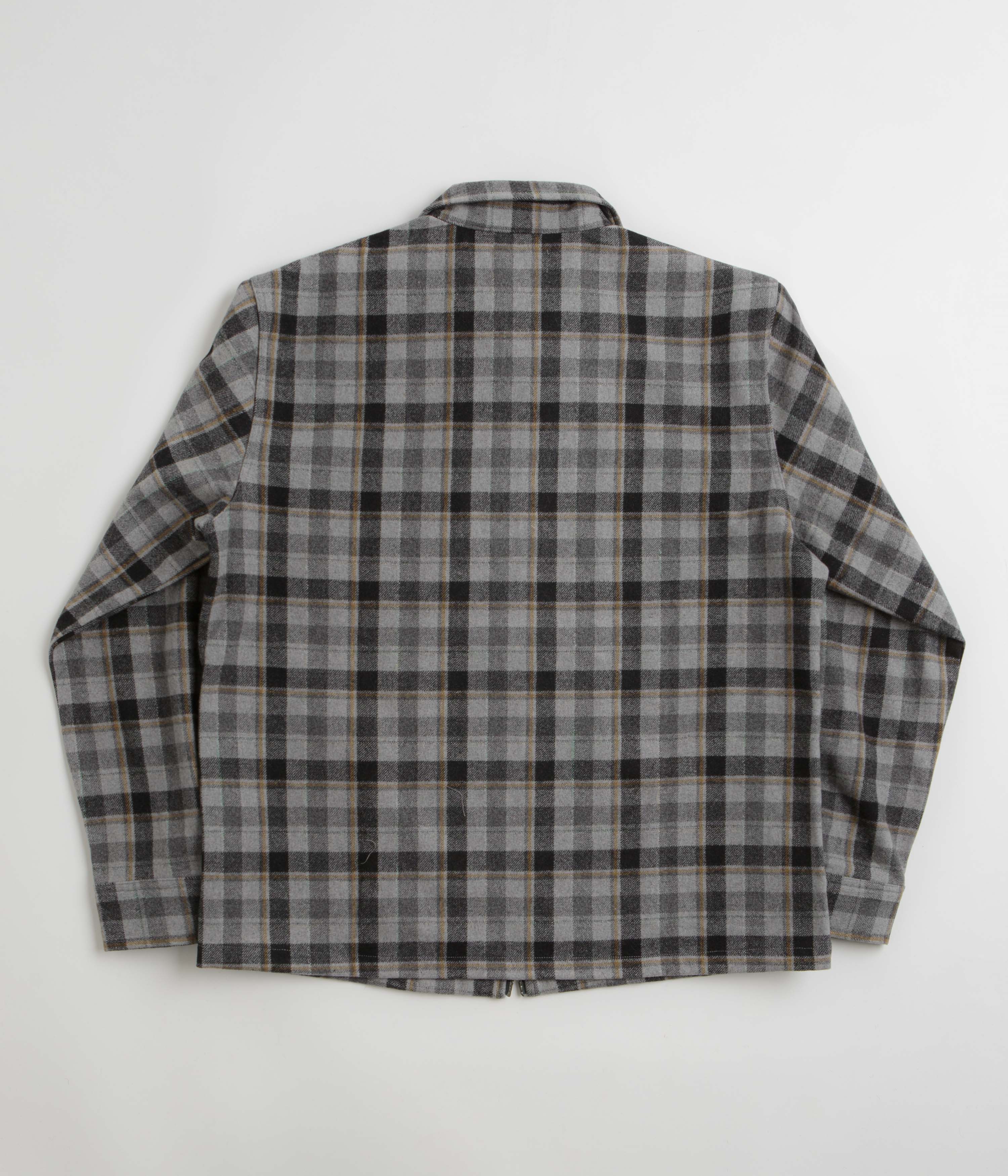 Stan Ray Zip Shirt - Charcoal Plaid - Image 3