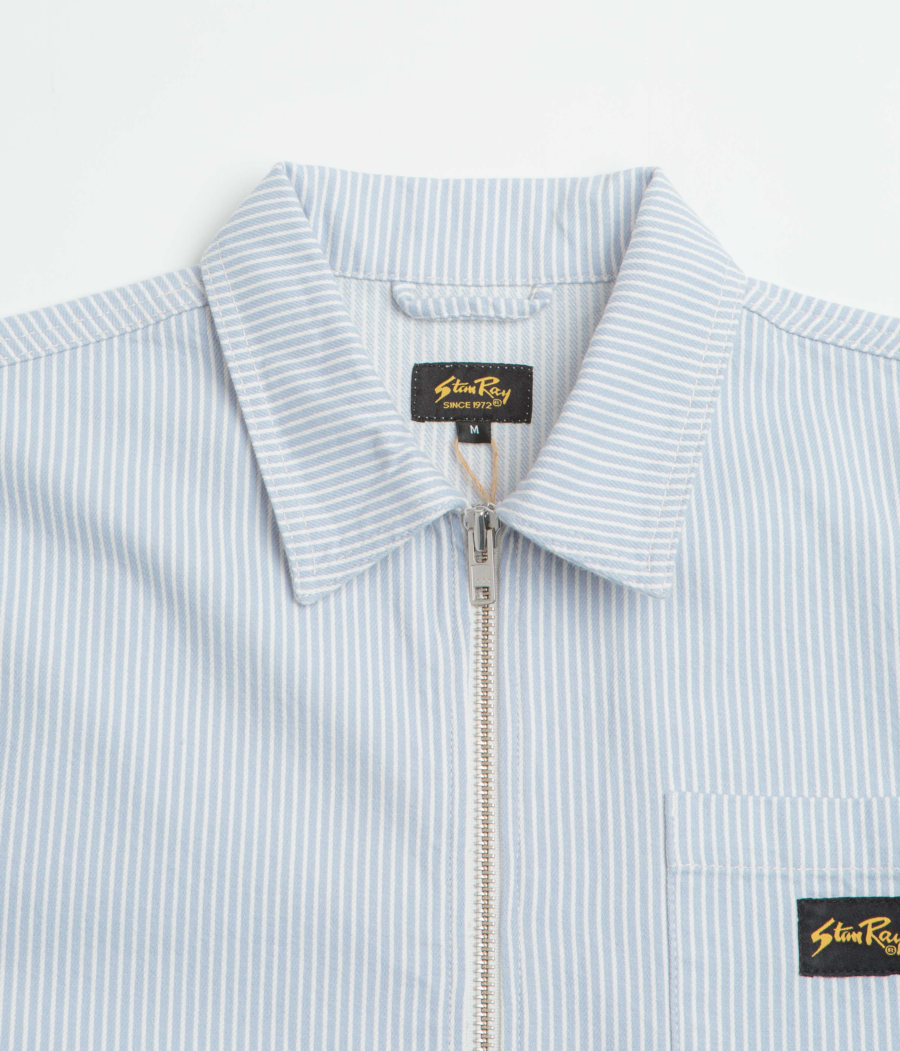 Stan Ray Zip Shirt - Cosmic Purple Hickory - Image 4