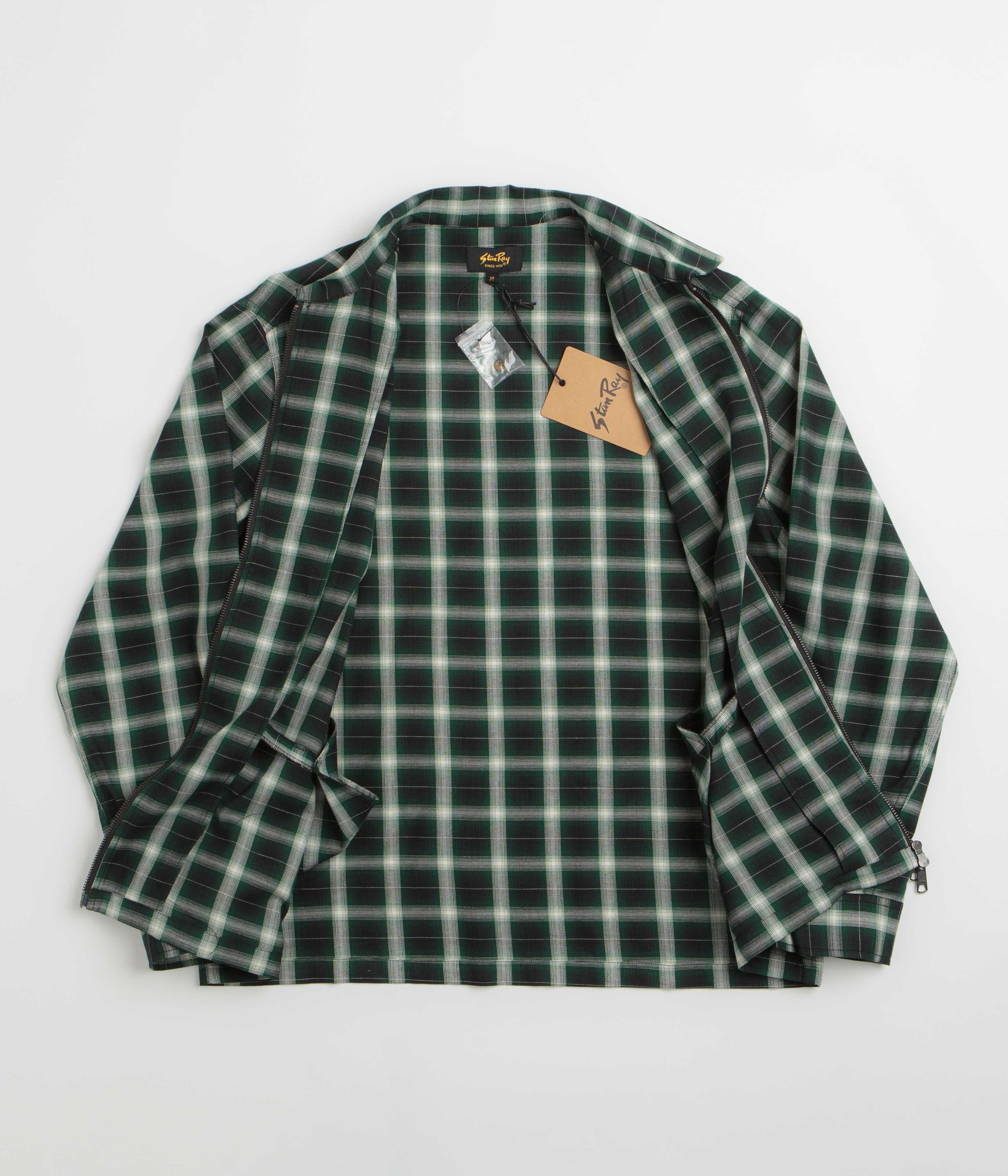 Stan Ray Zip Shirt - Green Check - Image 2