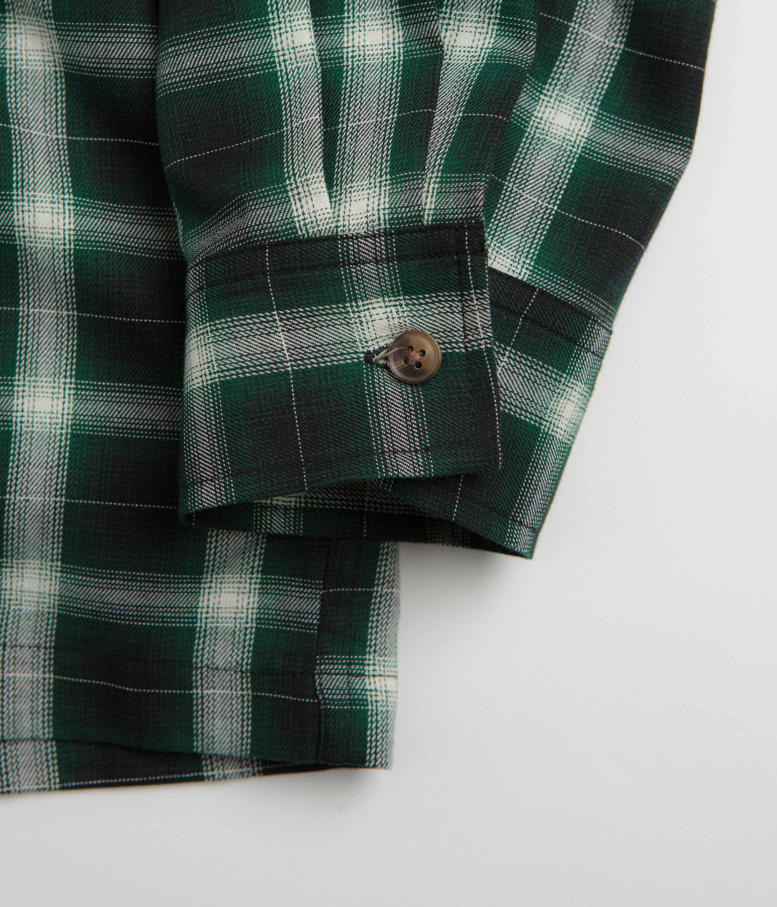 Stan Ray Zip Shirt - Green Check - Image 6