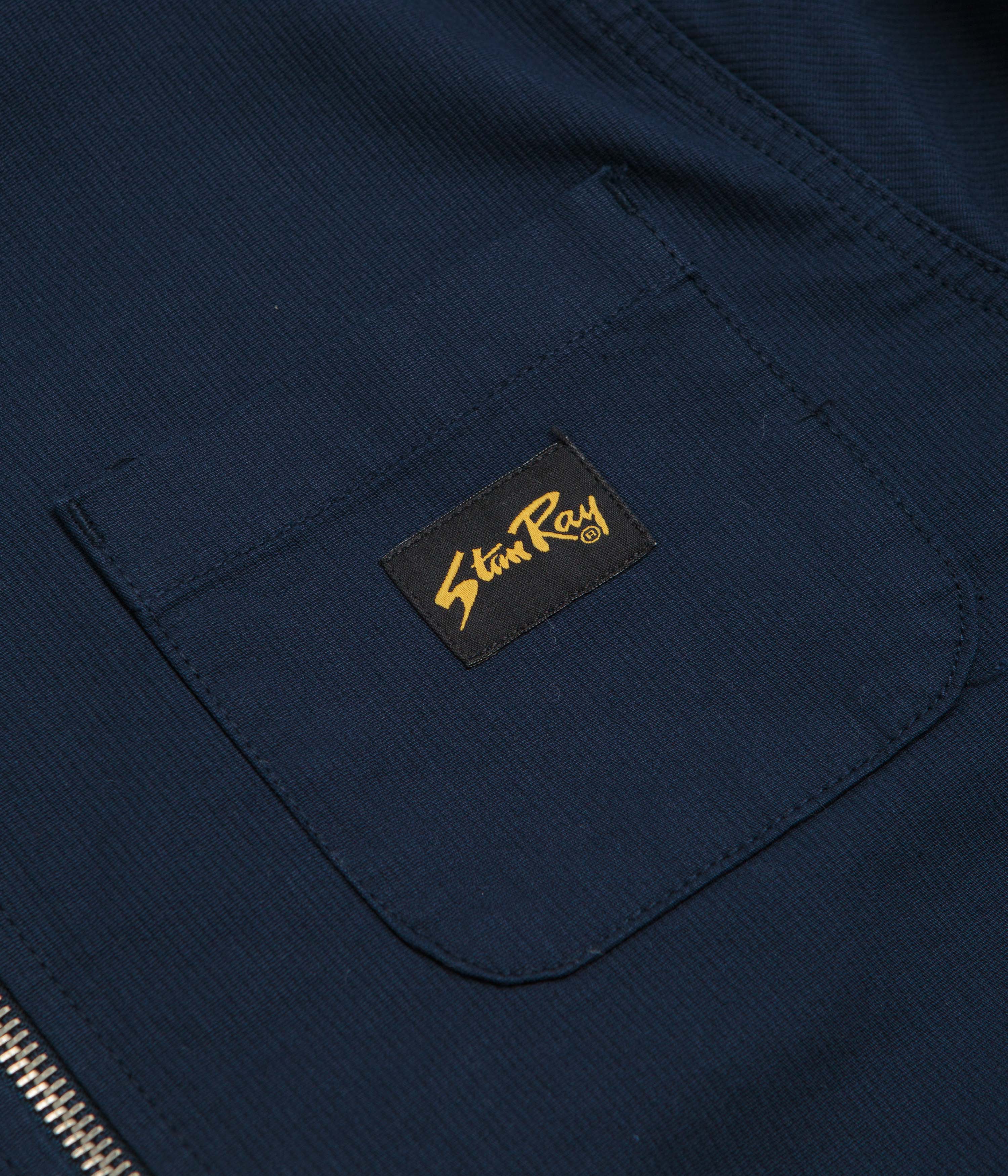 Stan Ray Zip Shirt  - Navy Bedford - Image 5