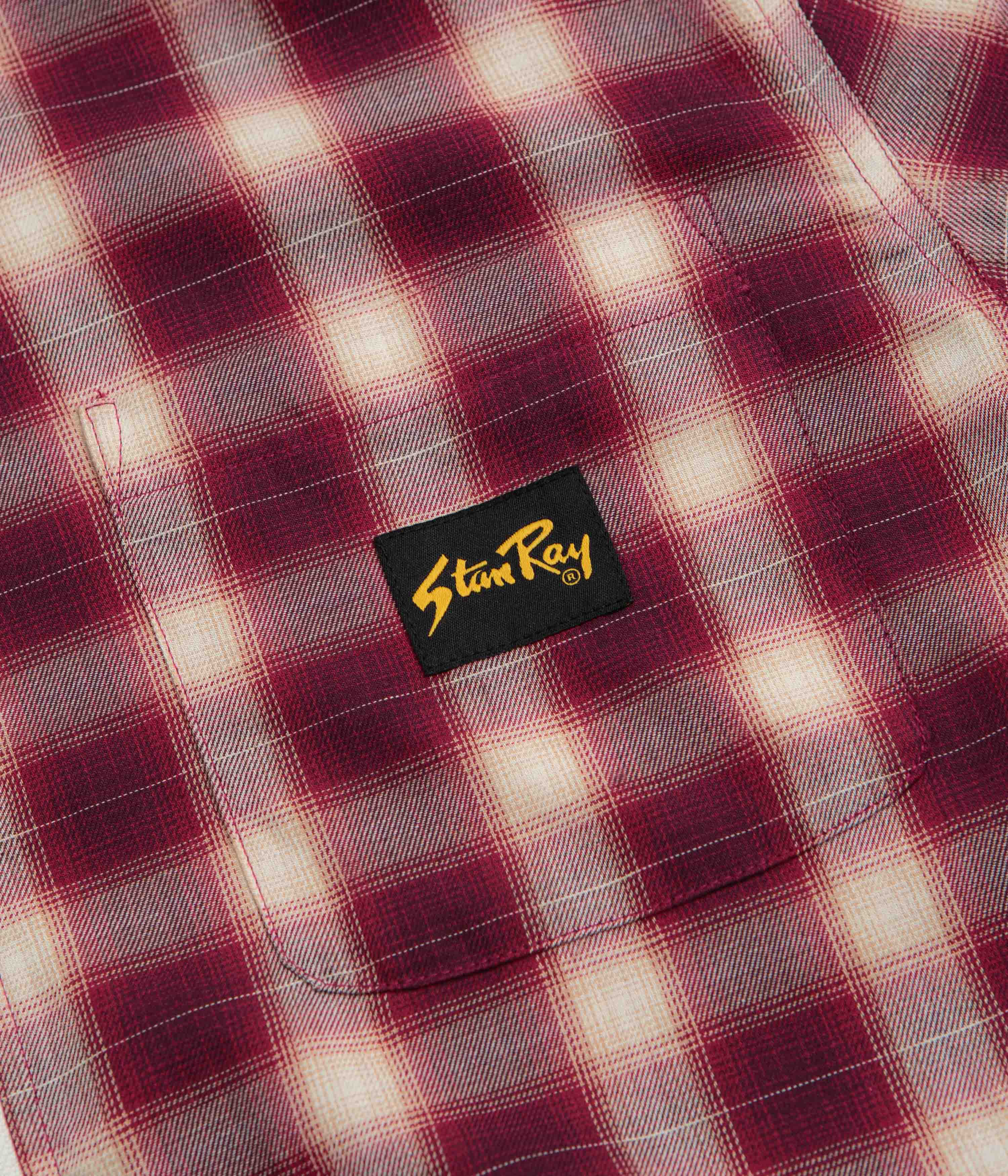 Stan Ray Zip Shirt - Red Check - Image 4