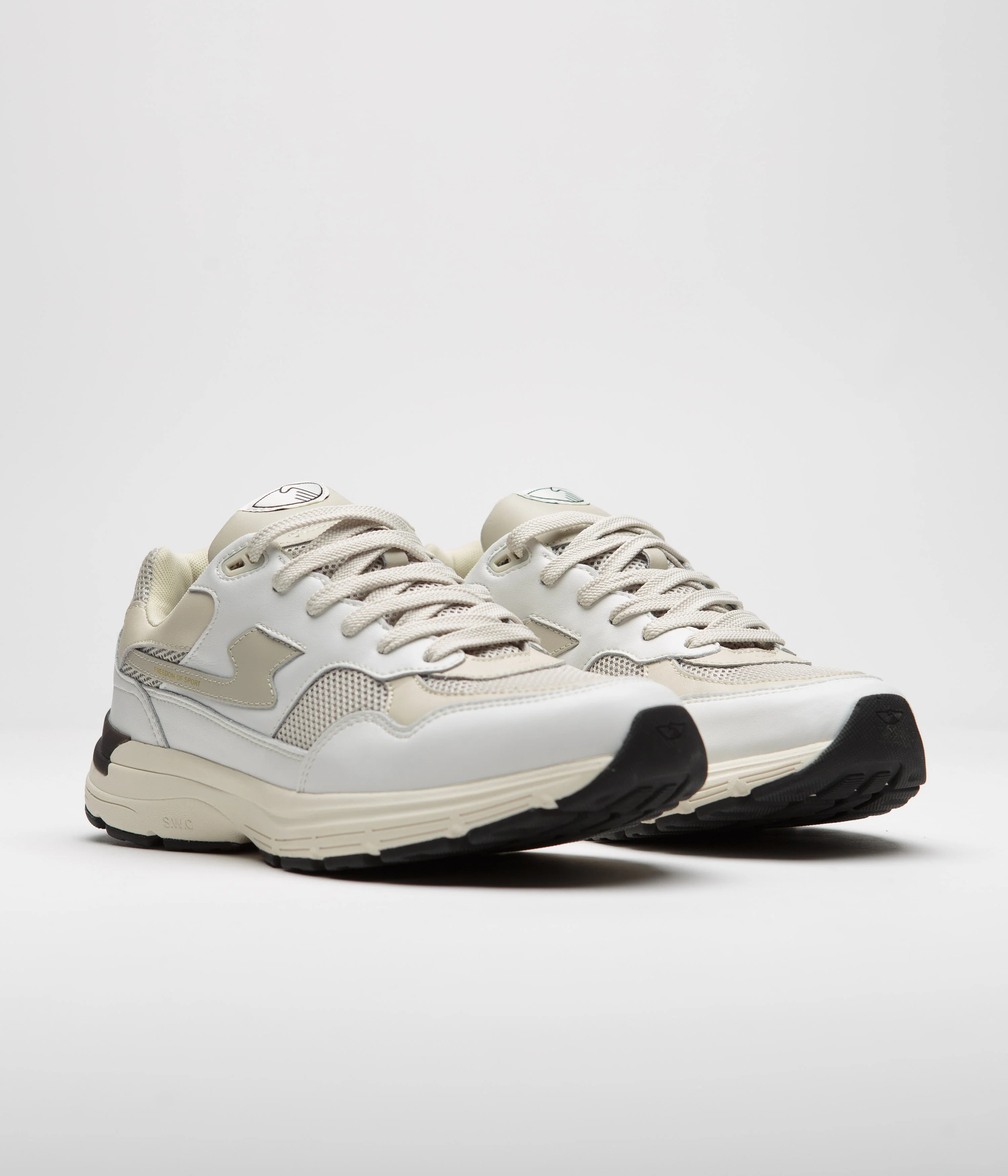Stepney Workers Club Amiel S-Strike Leather Shoes - White / Ecru - Image 2