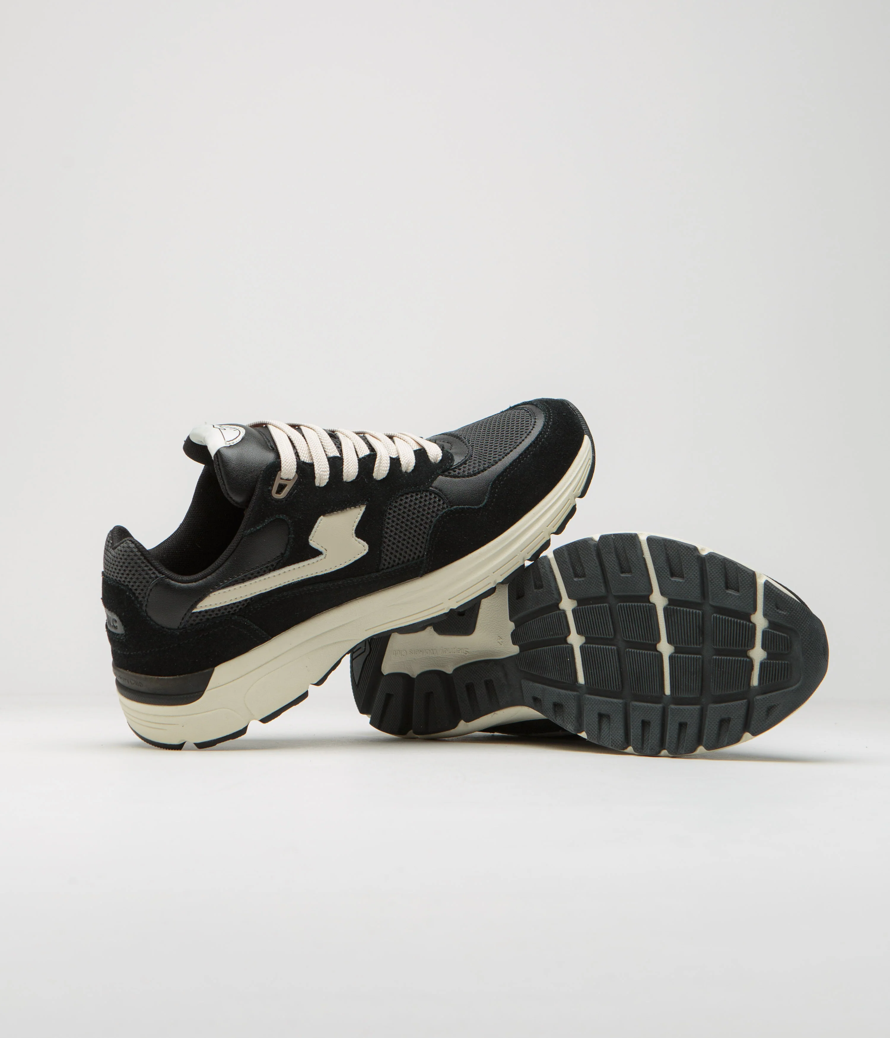 Stepney Workers Club Amiel S-Strike Suede Shoes - Black - Image 5