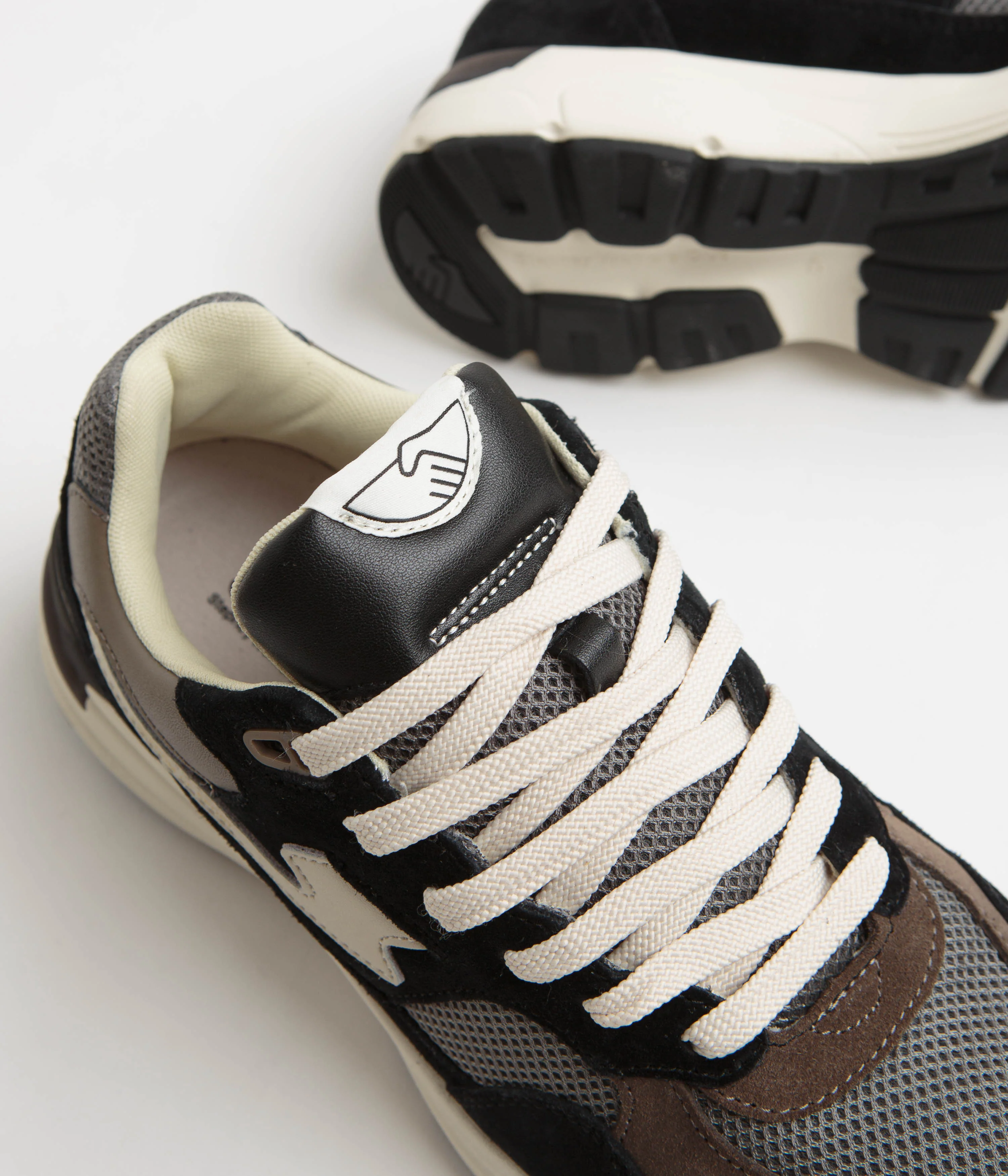 Stepney Workers Club Amiel S-Strike Suede Shoes - Black / Grey - Image 3
