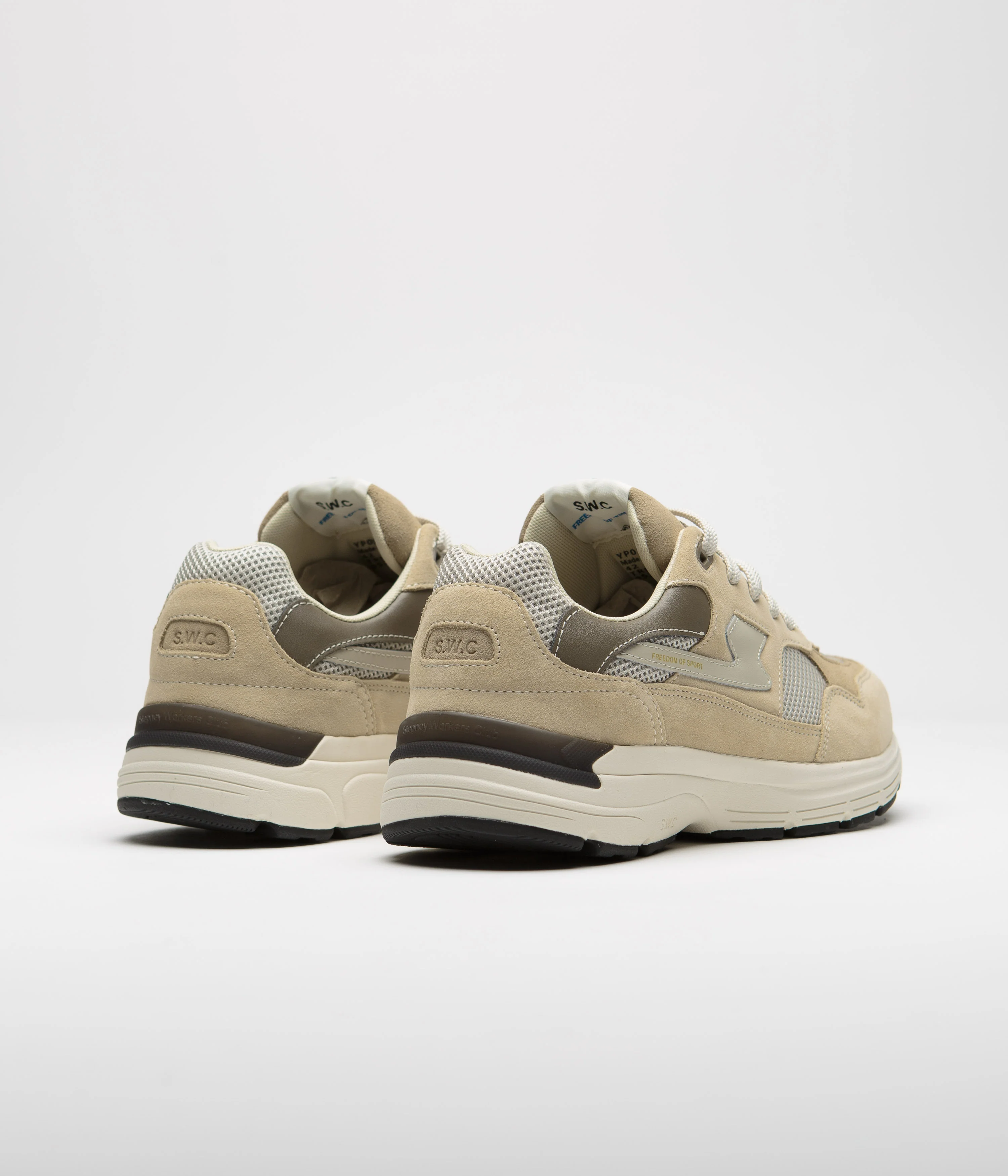 Stepney Workers Club Amiel S-Strike Suede Shoes - Sand - Image 4