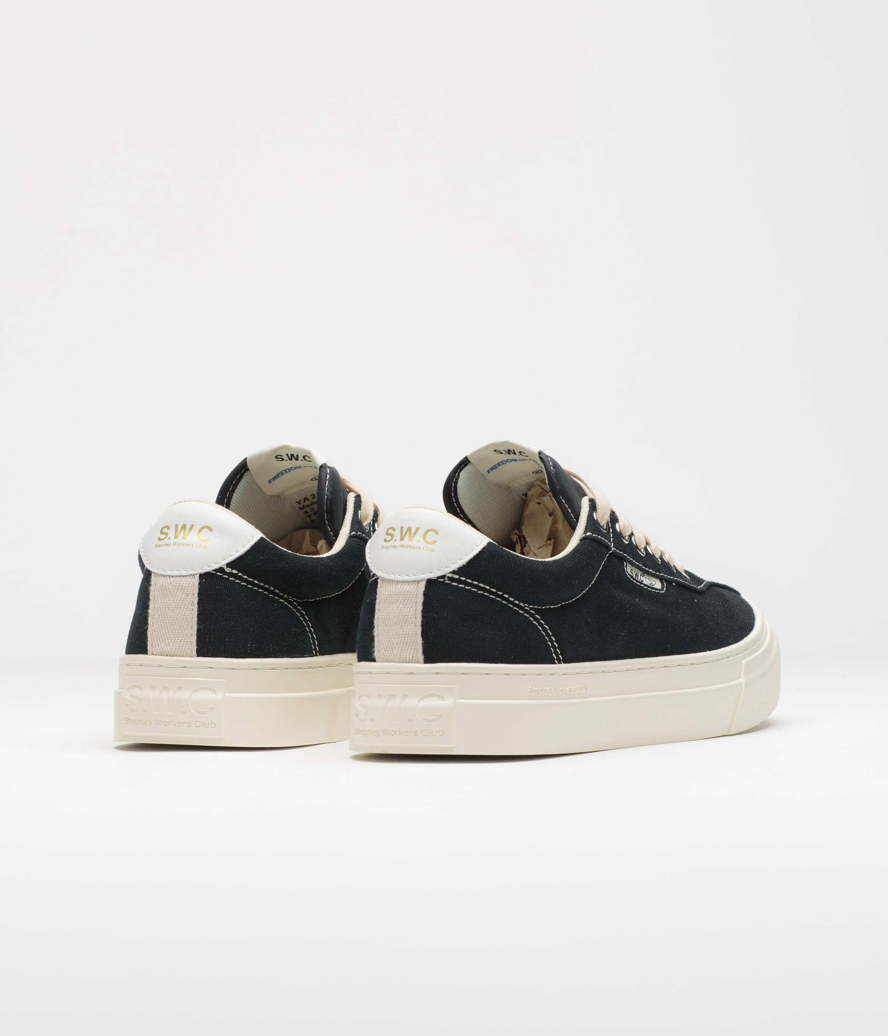 Stepney Workers Club Dellow 02 Cup Canvas Shoes - Black - Image 4