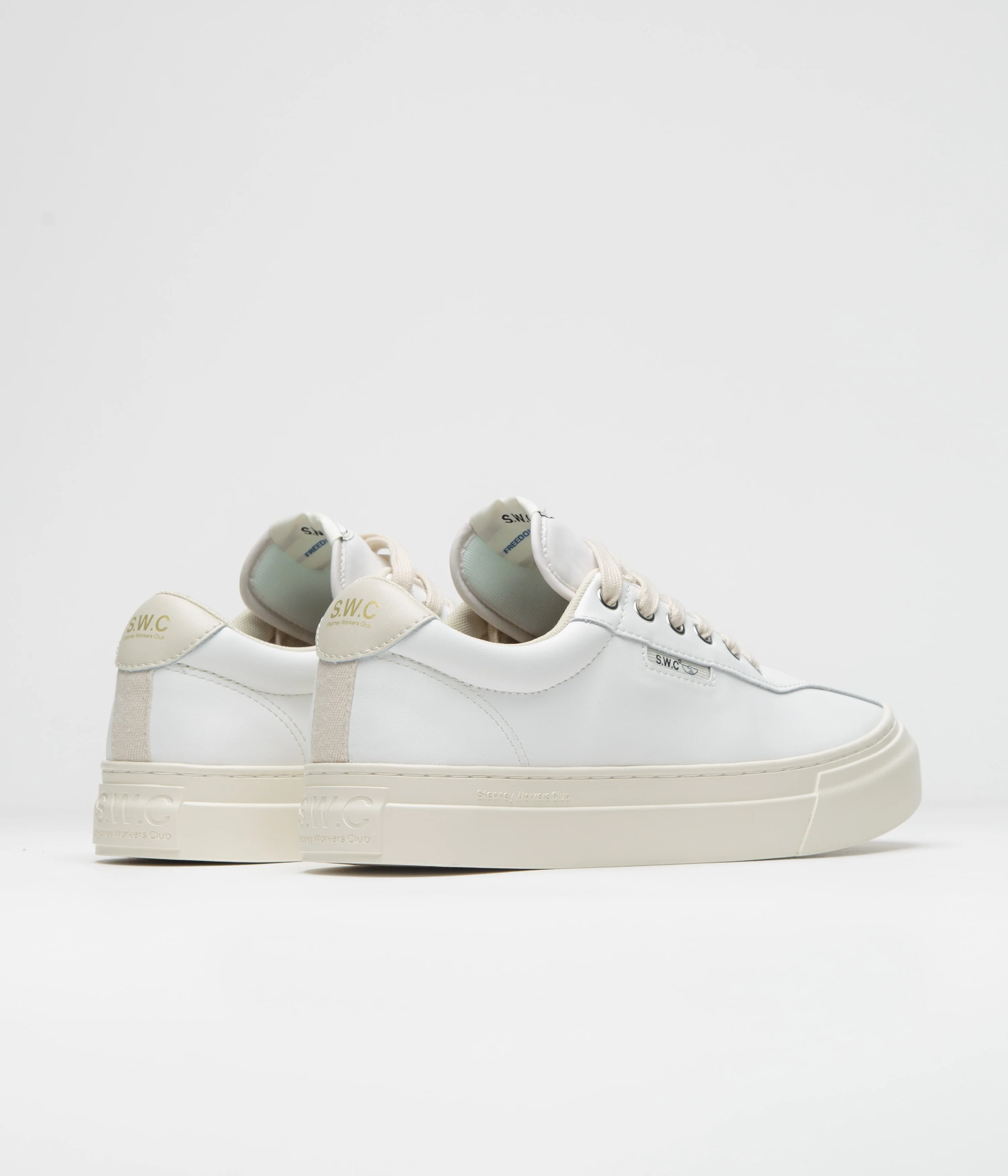 Stepney Workers Club Dellow 02 Cup Shoes - White - Image 4