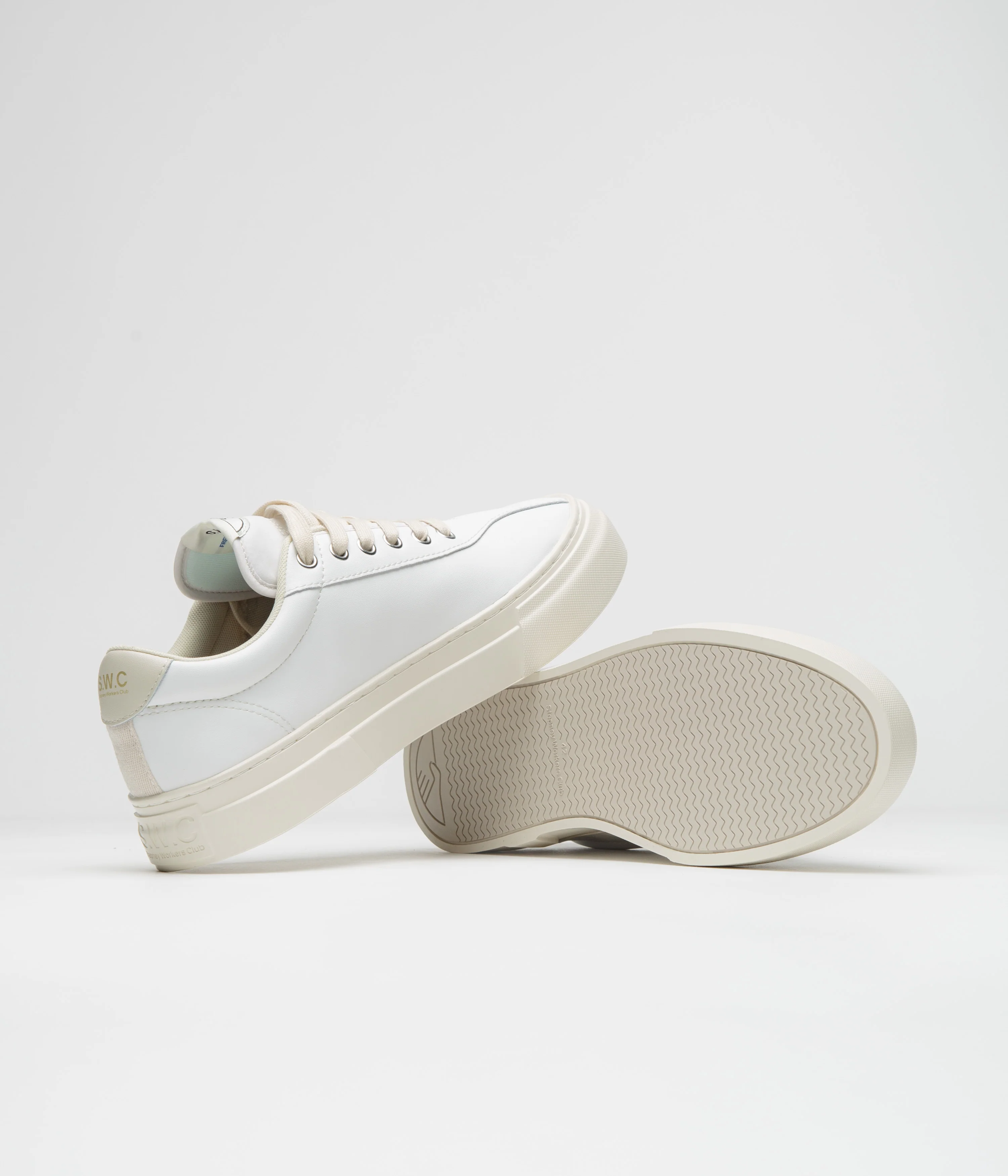 Stepney Workers Club Dellow 02 Cup Shoes - White - Image 5