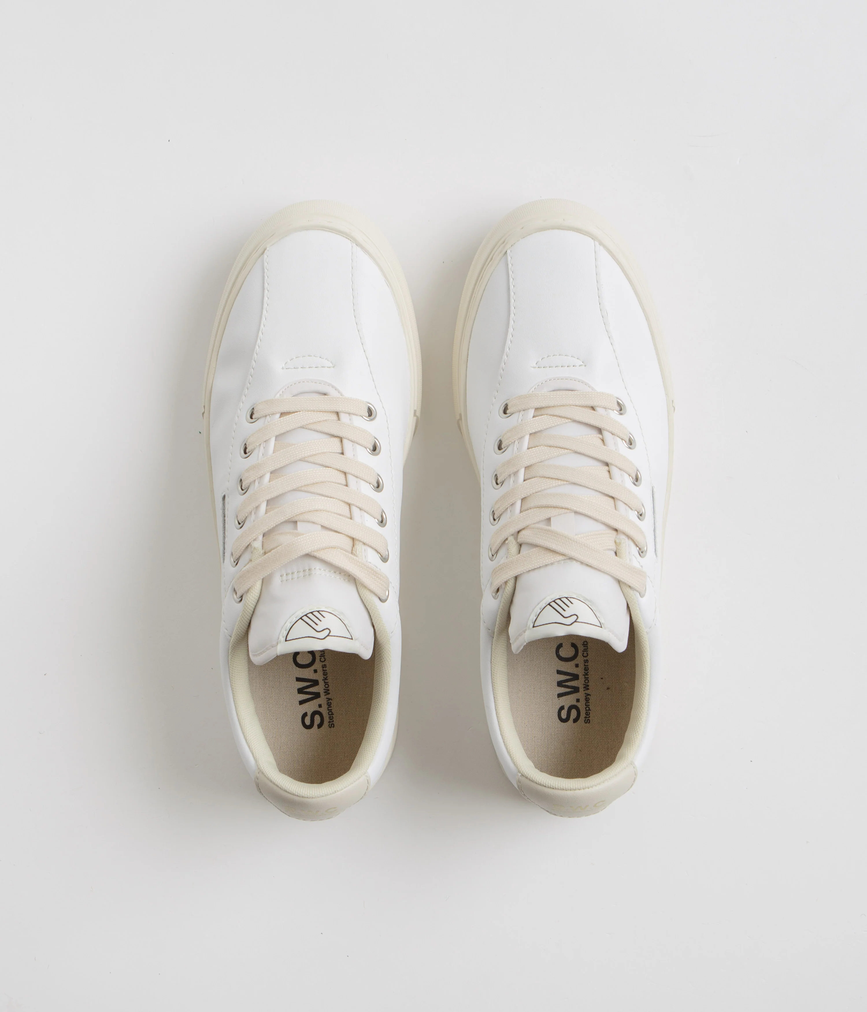 Stepney Workers Club Dellow 02 Cup Shoes - White - Image 7
