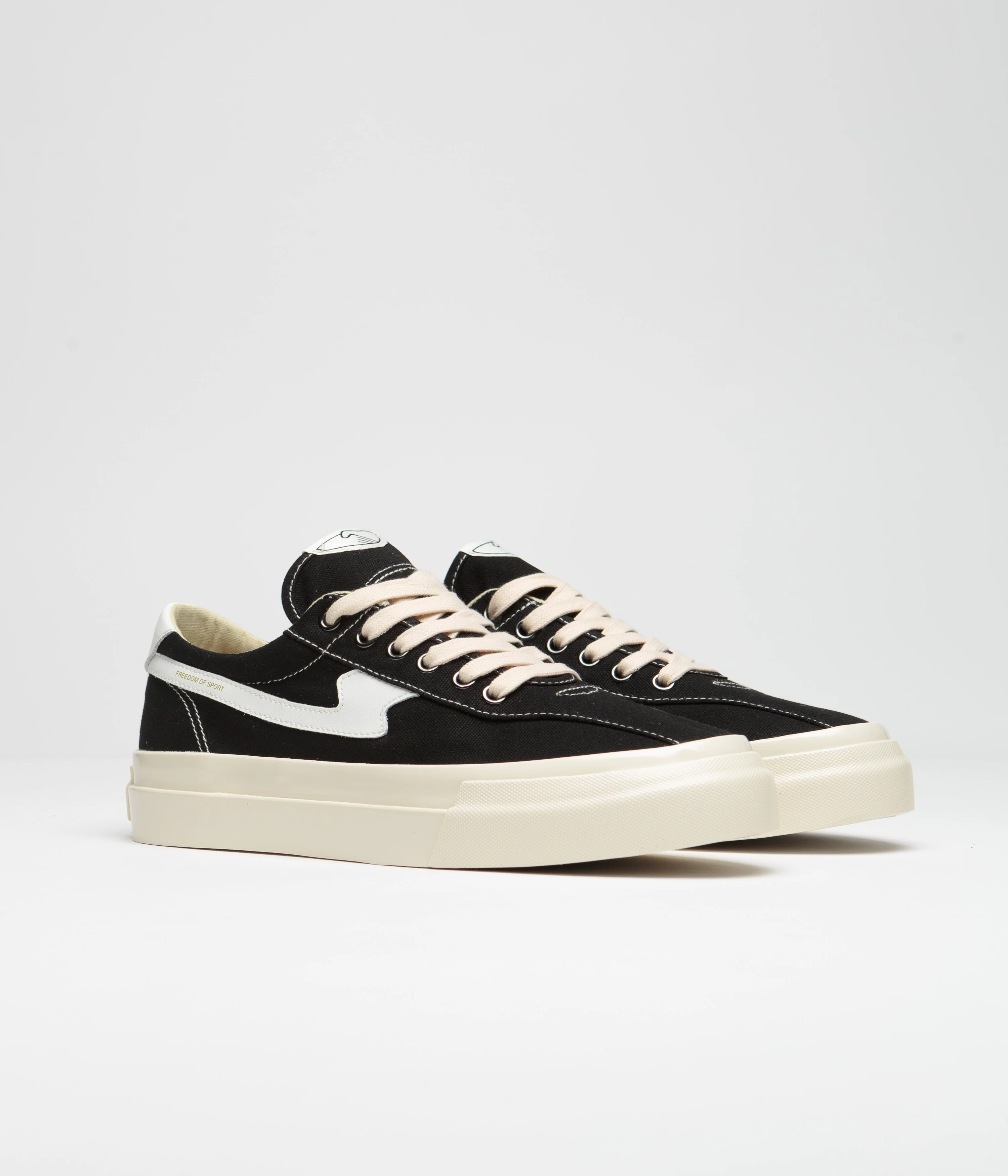 Stepney Workers Club Dellow S-Strike Canvas Shoes - Black / White - Image 2