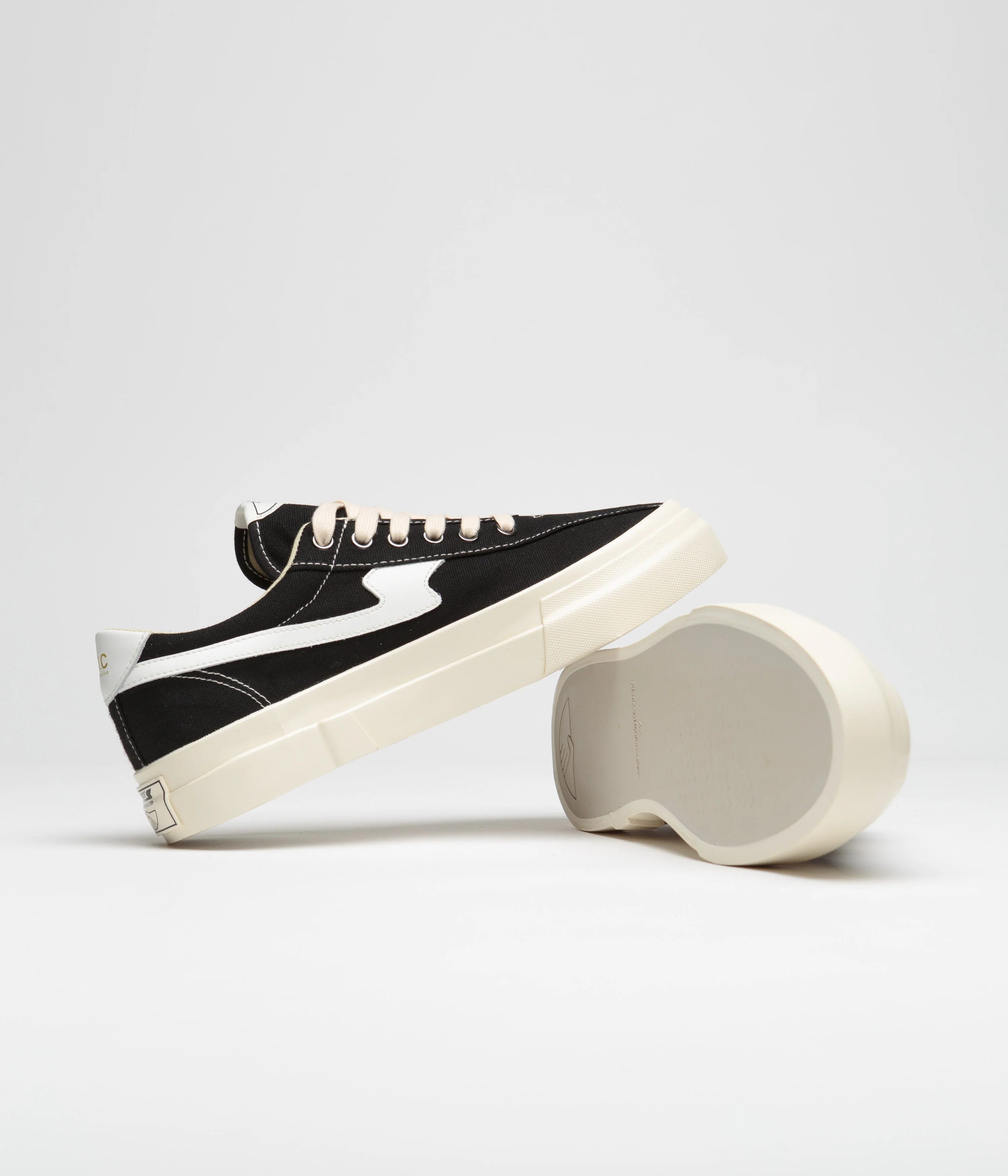 Stepney Workers Club Dellow S-Strike Canvas Shoes - Black / White - Image 5