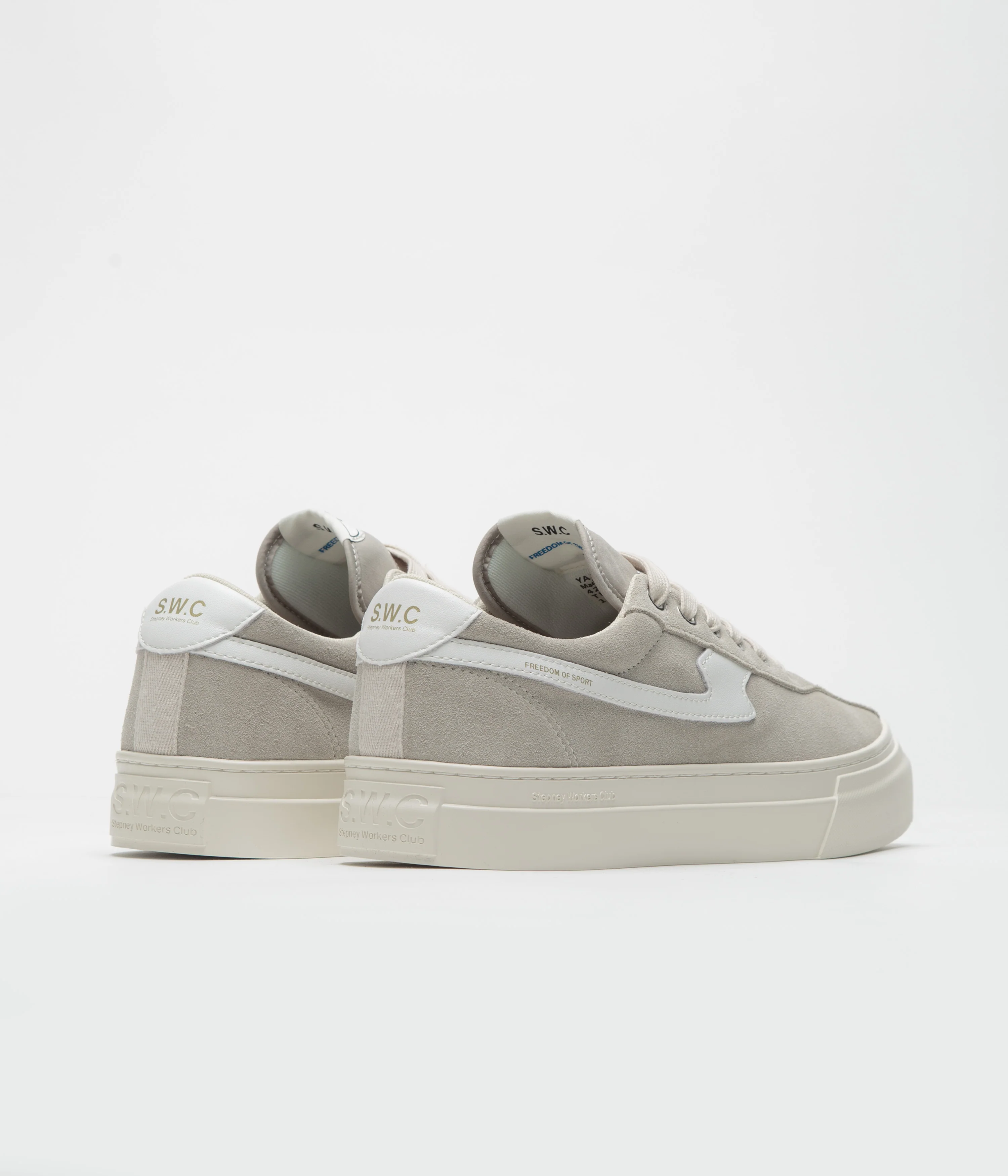 Stepney Workers Club Dellow S-Strike Cup Shoes - Light Grey / White - Image 5