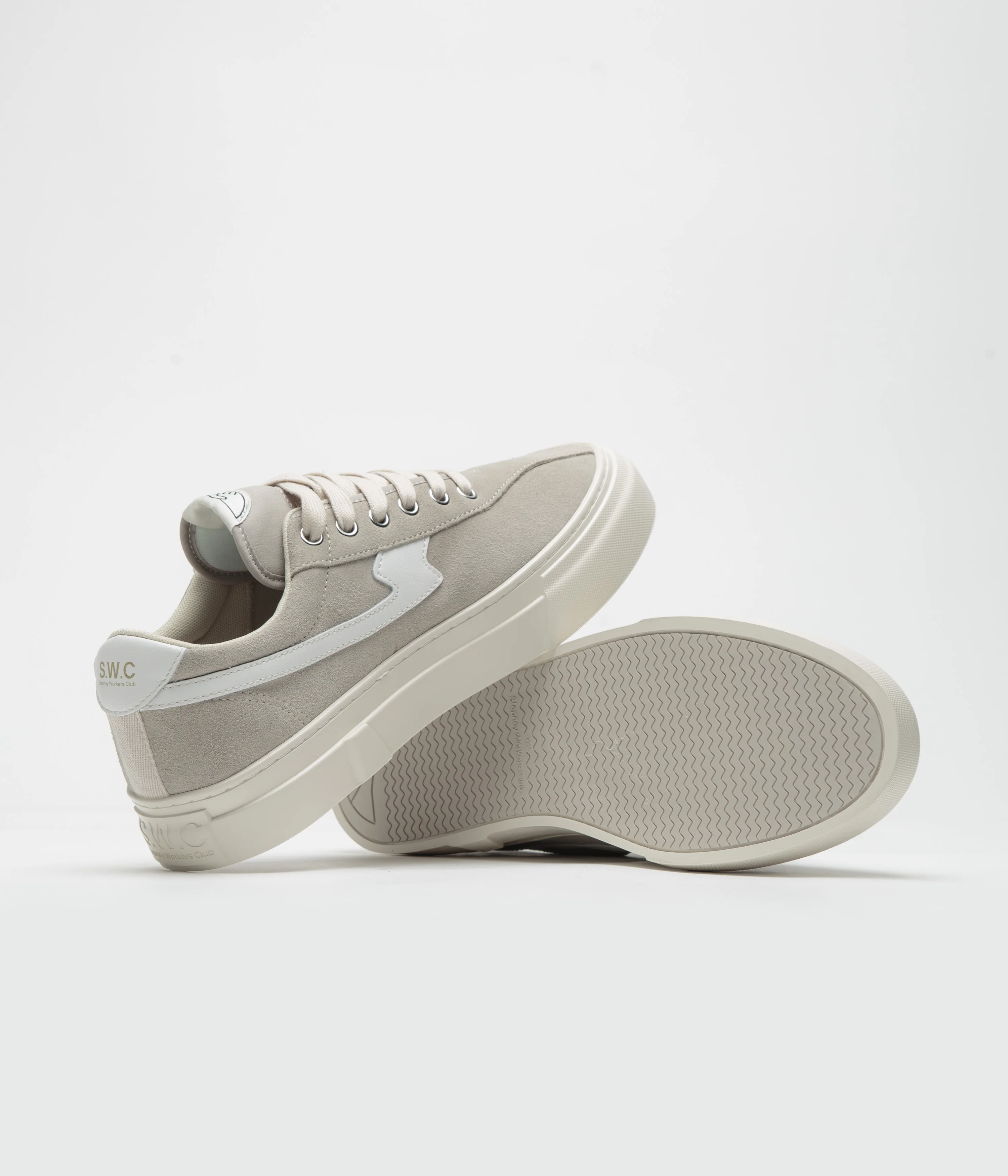 Stepney Workers Club Dellow S-Strike Cup Shoes - Light Grey / White - Image 6