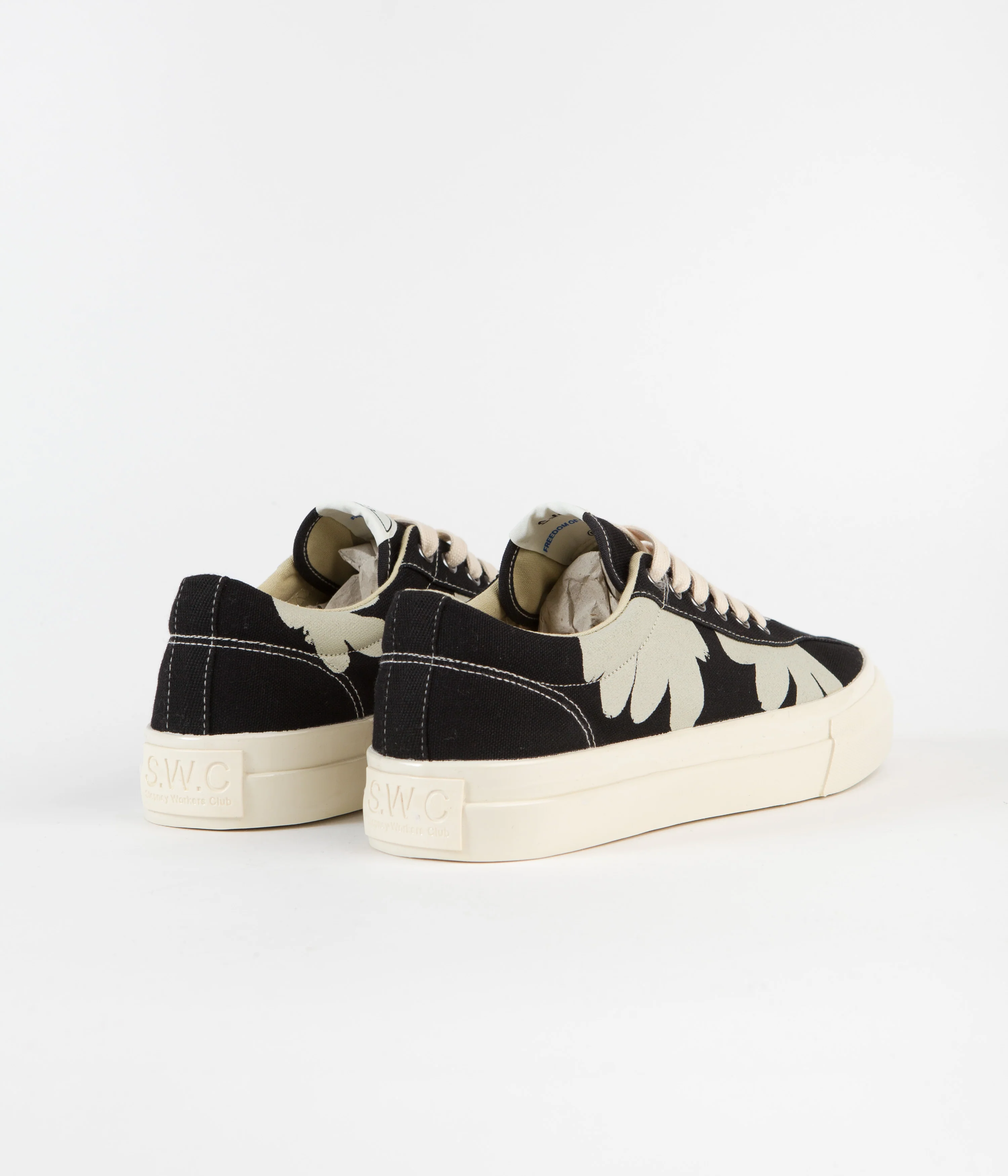Stepney Workers Club Dellow Shroom Hands Shoes - Black / White - Image 4