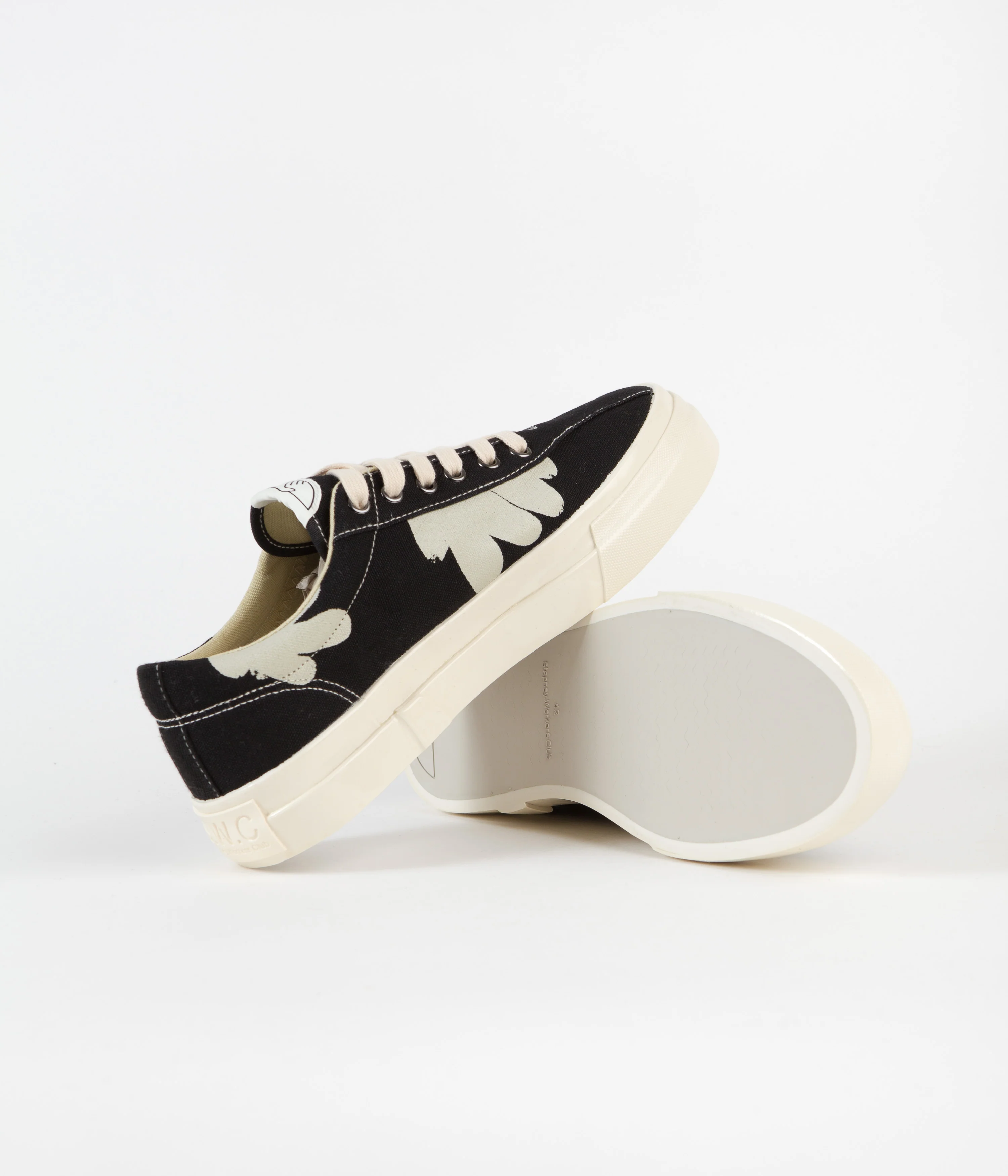 Stepney Workers Club Dellow Shroom Hands Shoes - Black / White - Image 5