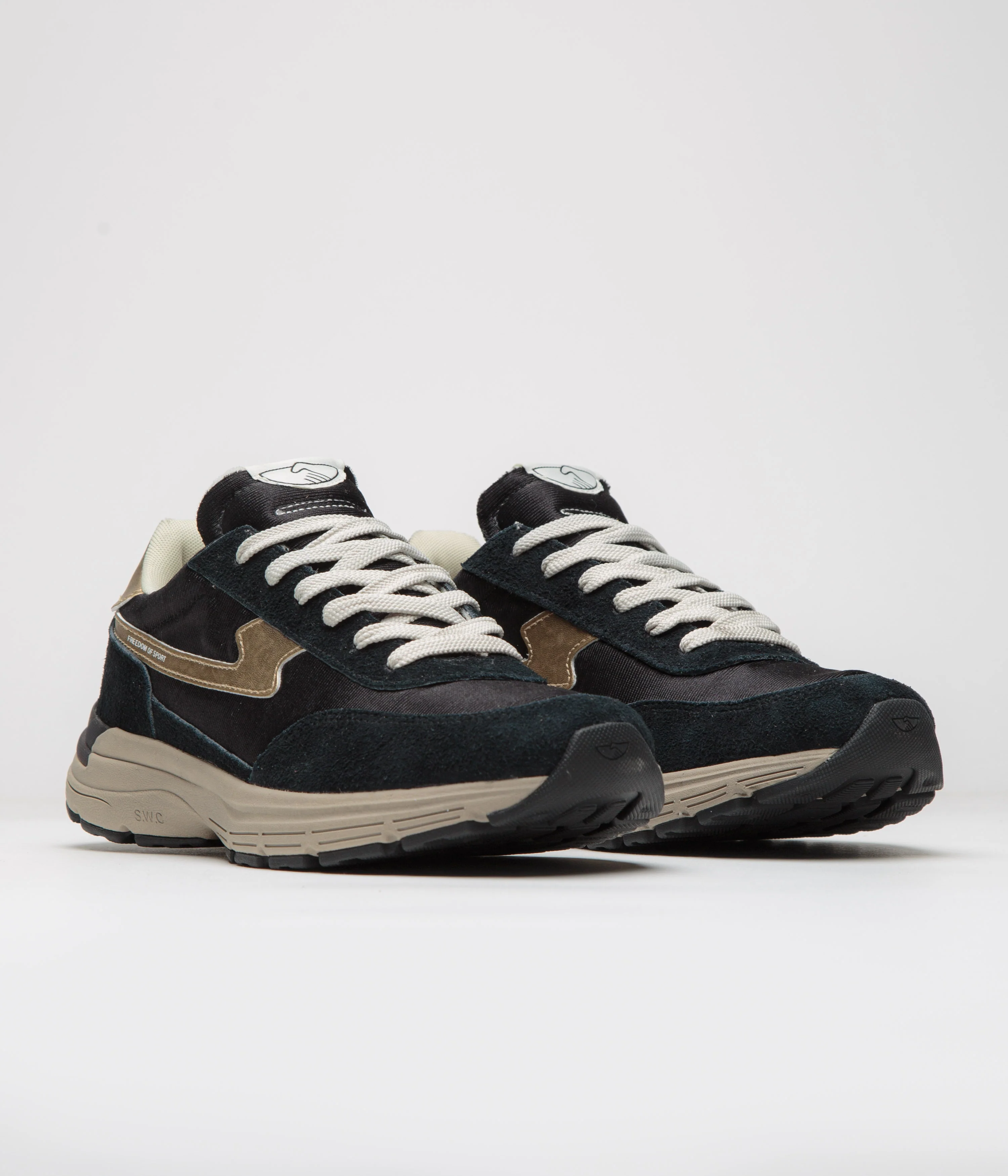 Stepney Workers Club Osier S-Strike Geo-Merged Shoes - Black / Gold - Image 2