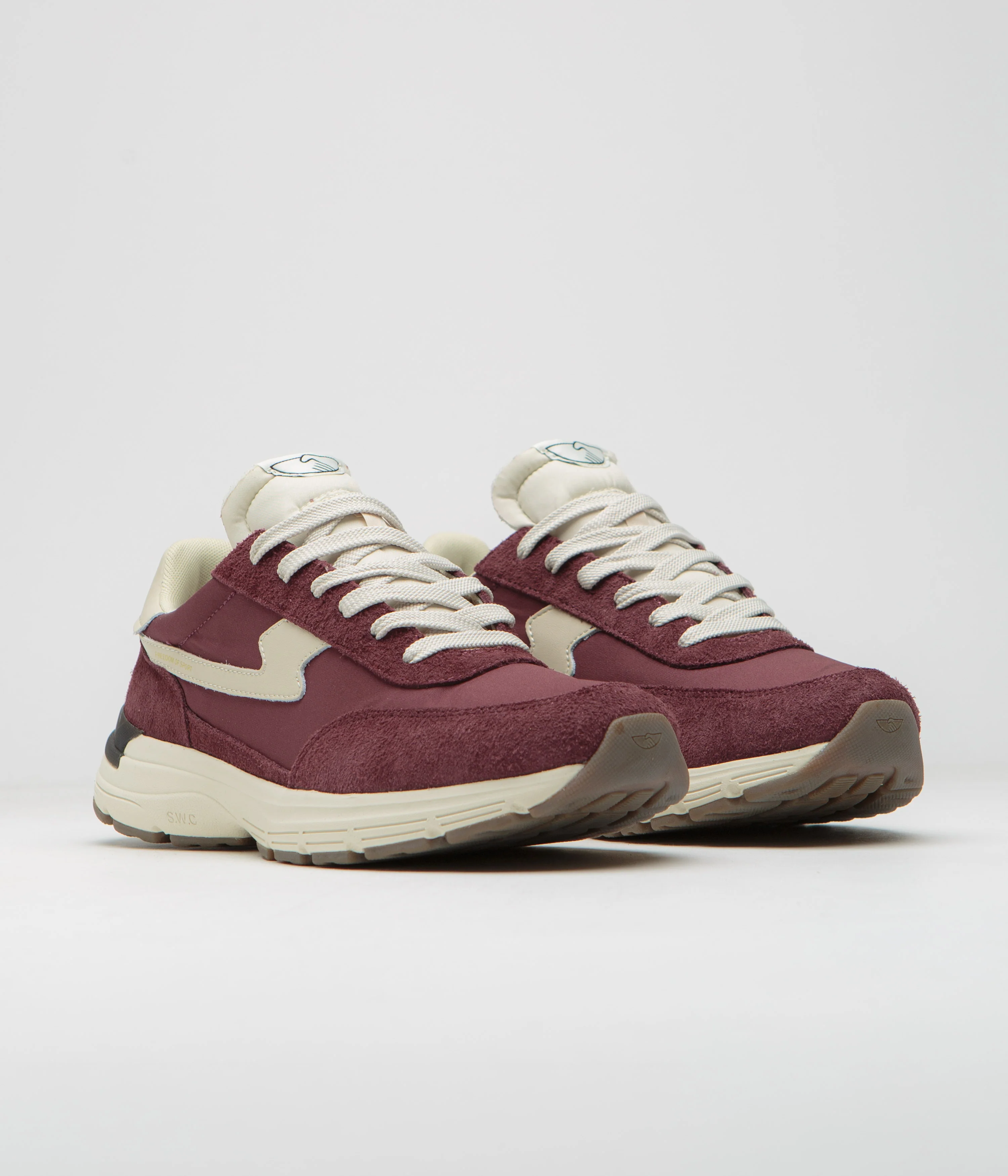 Stepney Workers Club Osier S-Strike Raw Suede Shoes - College Red - Image 2