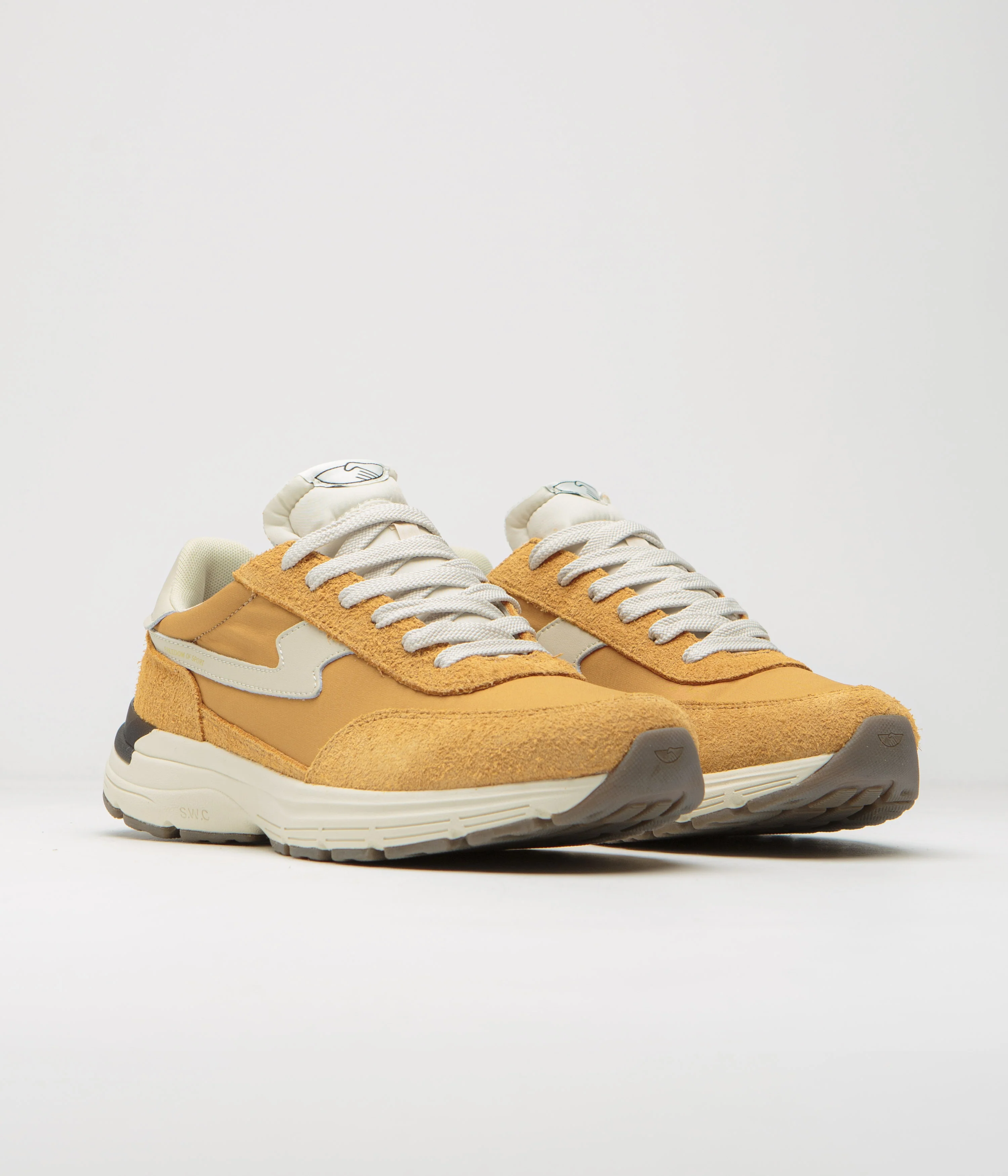 Stepney Workers Club Osier S-Strike Raw Suede Shoes - College Yellow - Image 2