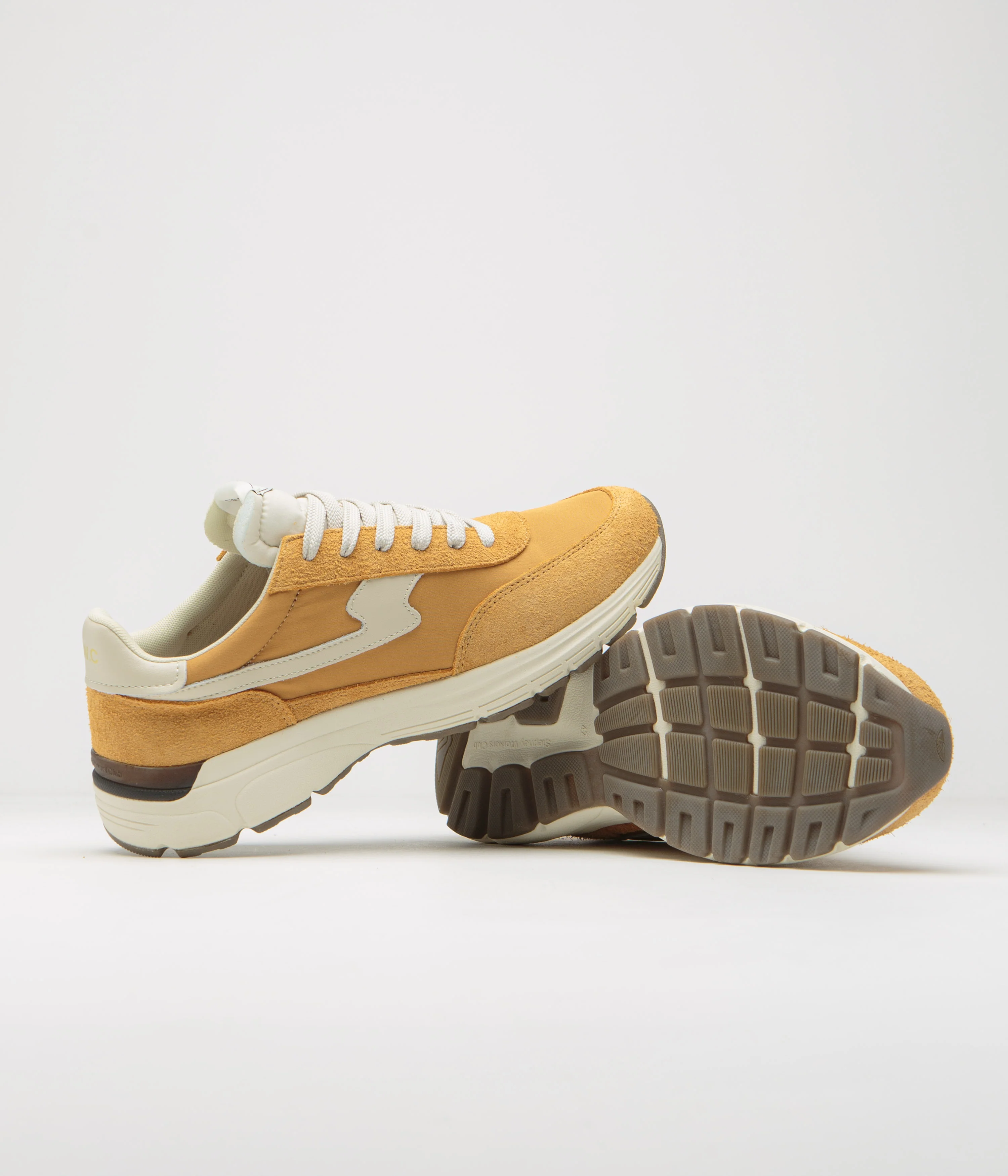 Stepney Workers Club Osier S-Strike Raw Suede Shoes - College Yellow - Image 5