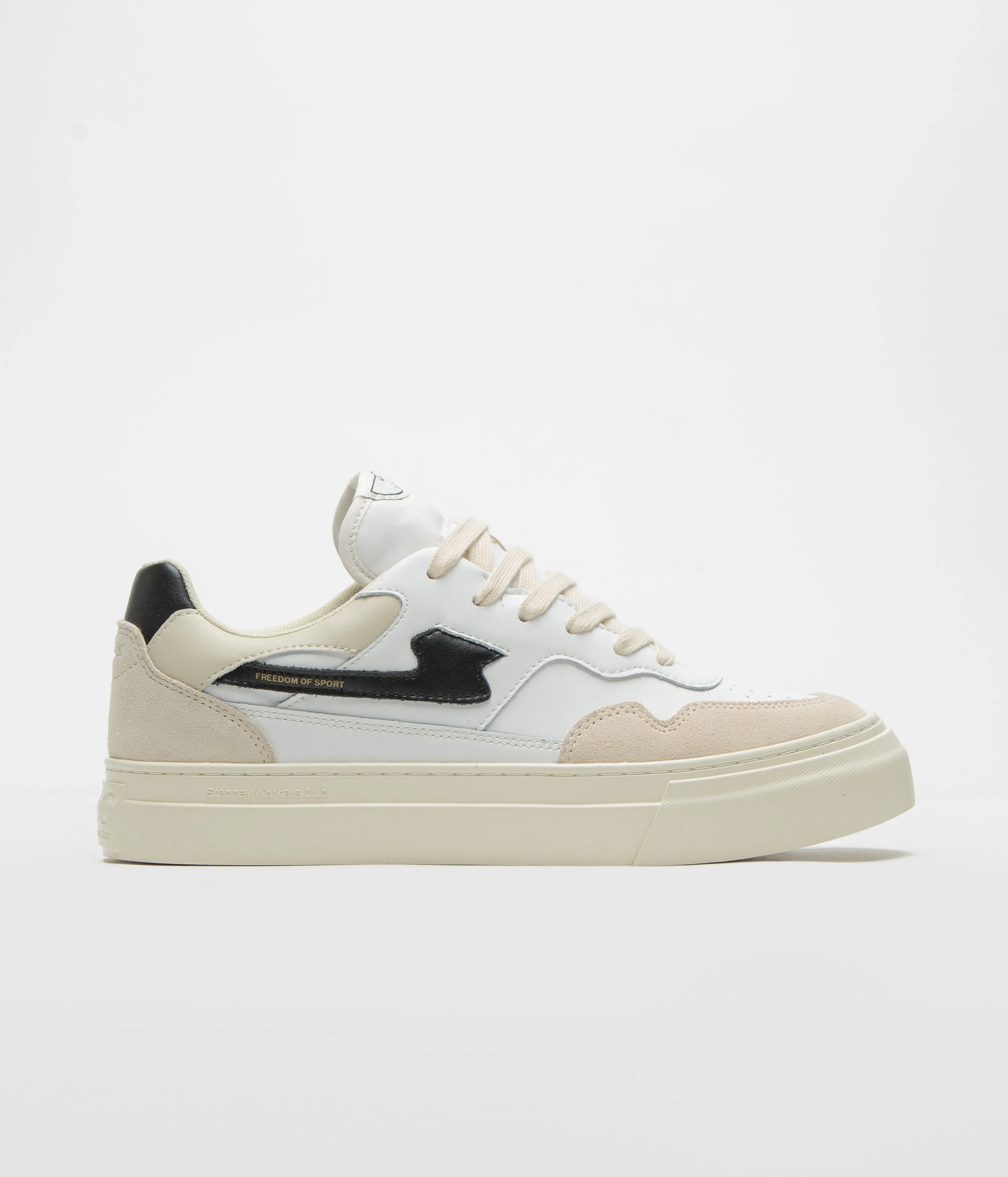 Stepney Workers Club Pearl S-Strike Leather Shoes - Spring Black