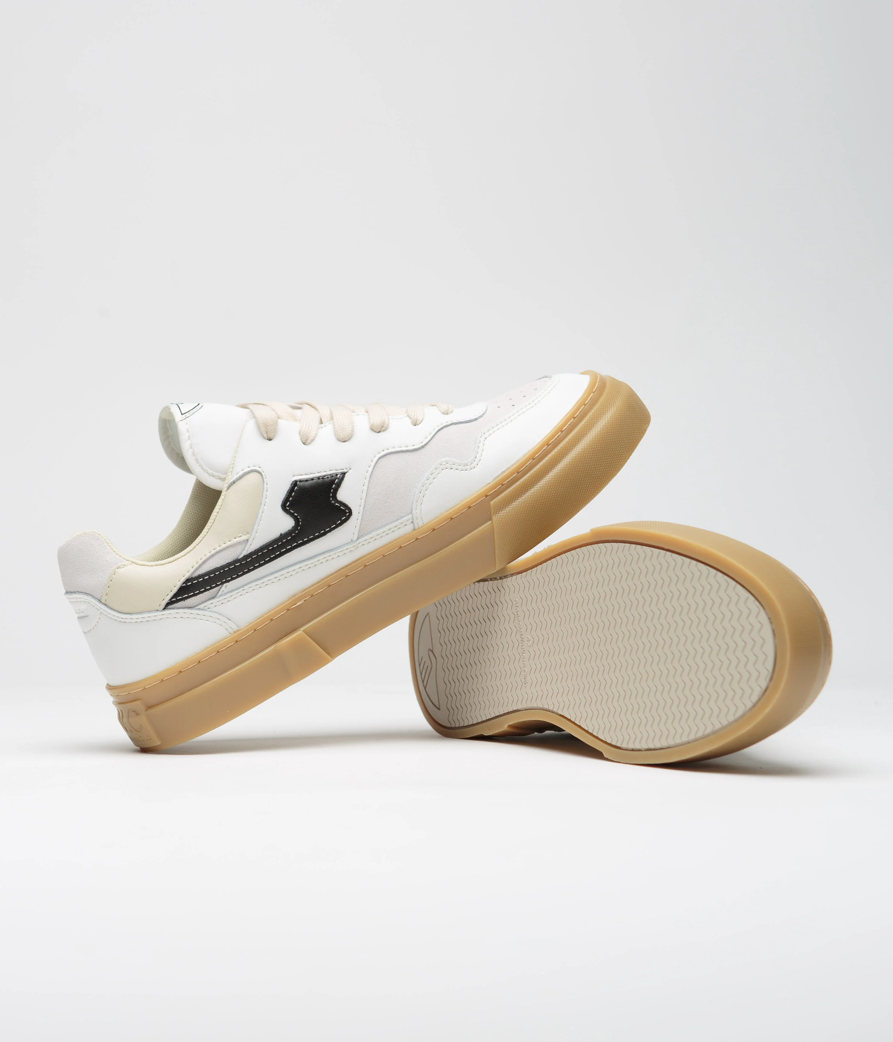 Stepney Workers Club Pearl S-Strike Leather Shoes - White / Gum - Image 5