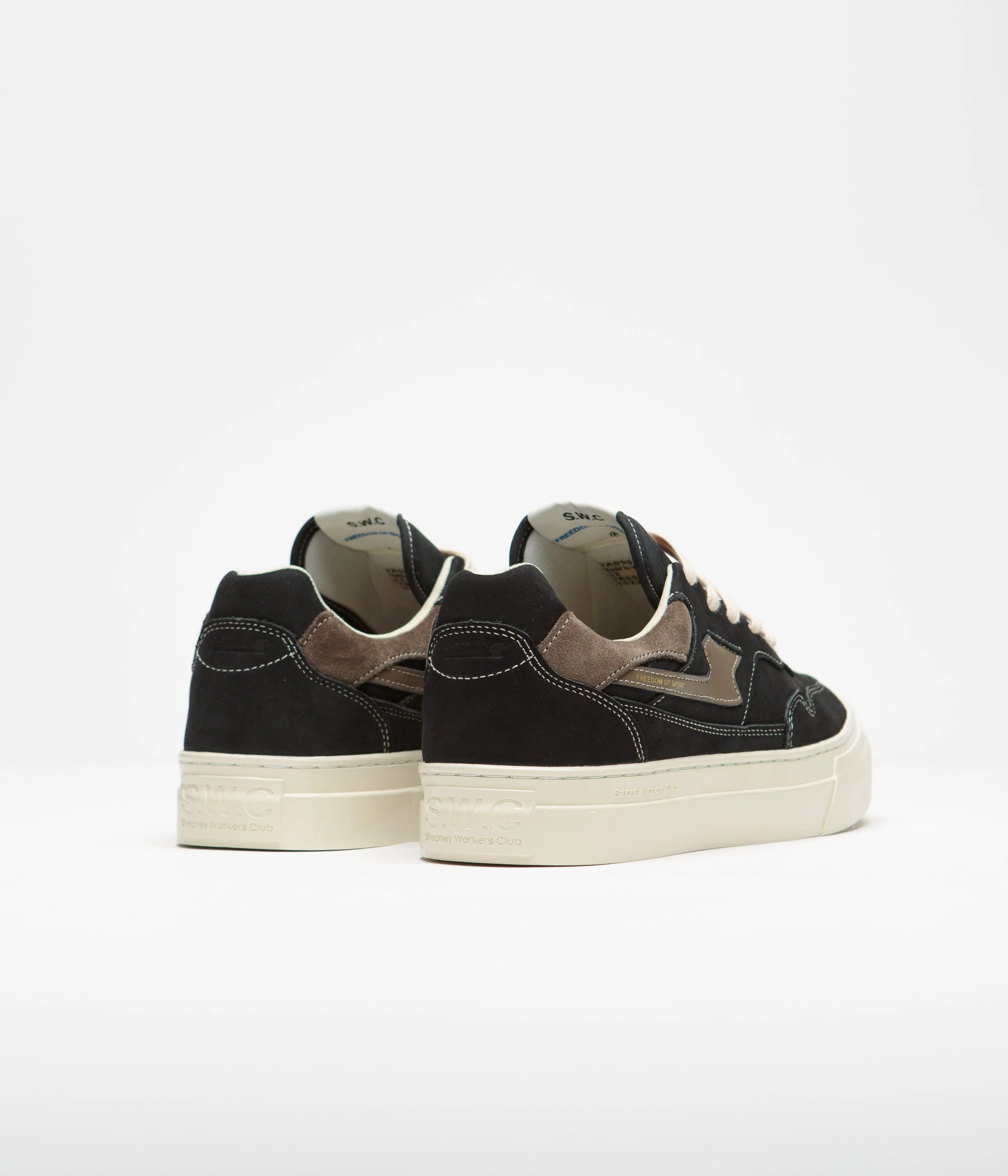 Stepney Workers Club Pearl S-Strike Nubuck Shoes - Off-Black - Image 4